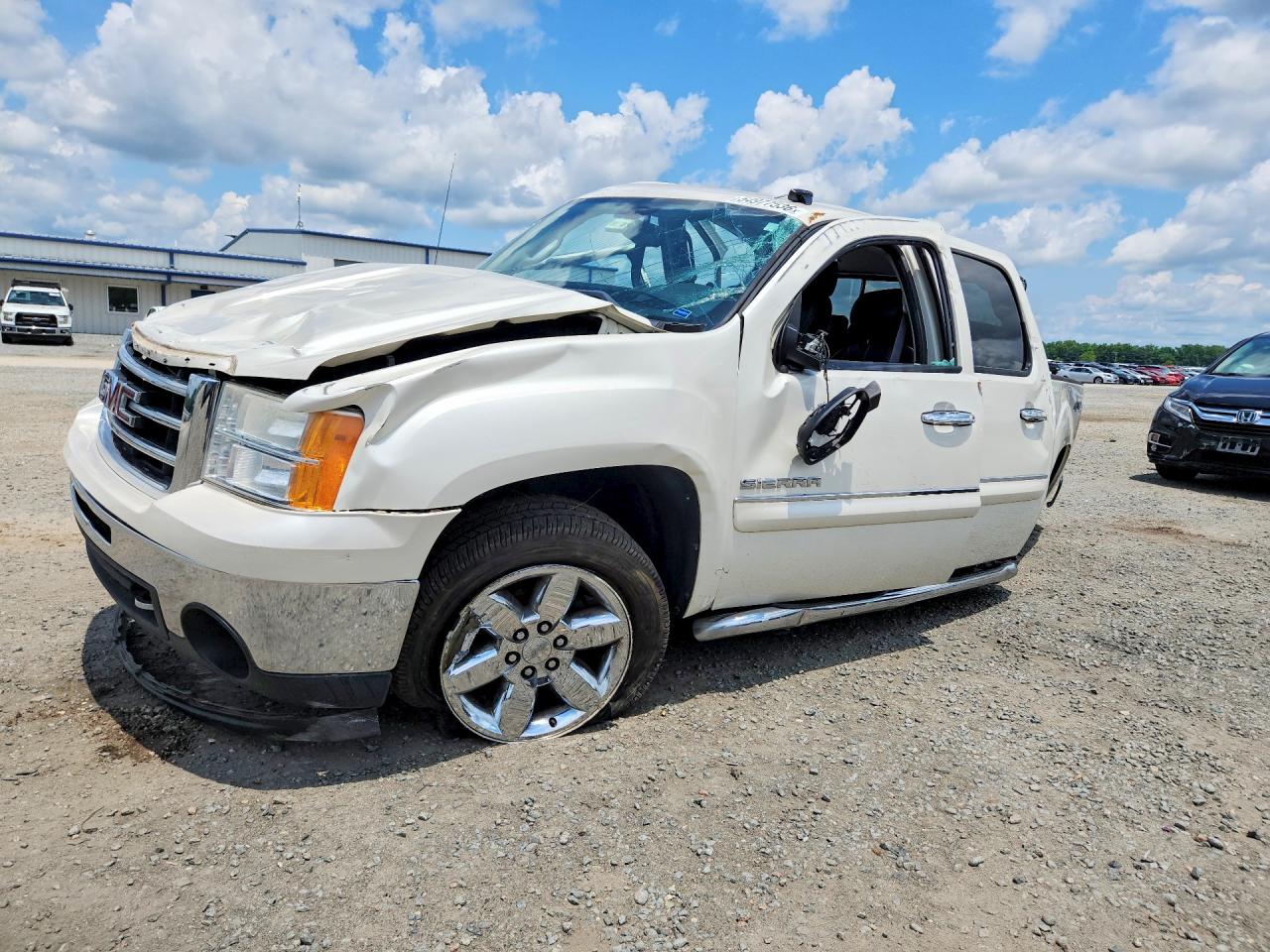 2013 Gmc Sierra K1500 Slt White vin: 3GTP2WE78DG329161