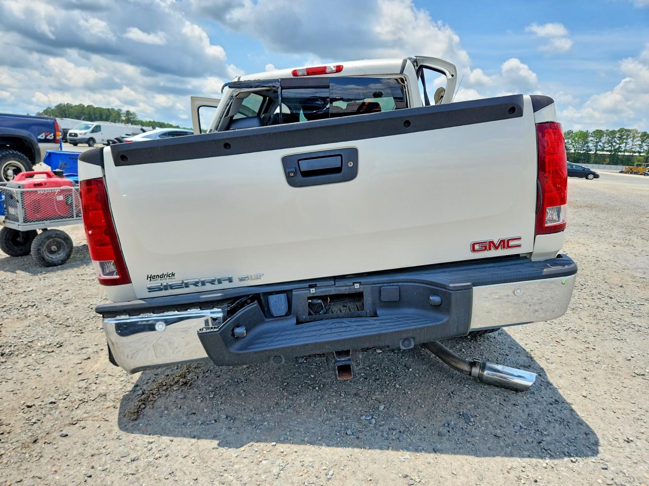 2013 Gmc Sierra K1500 Slt White vin: 3GTP2WE78DG329161