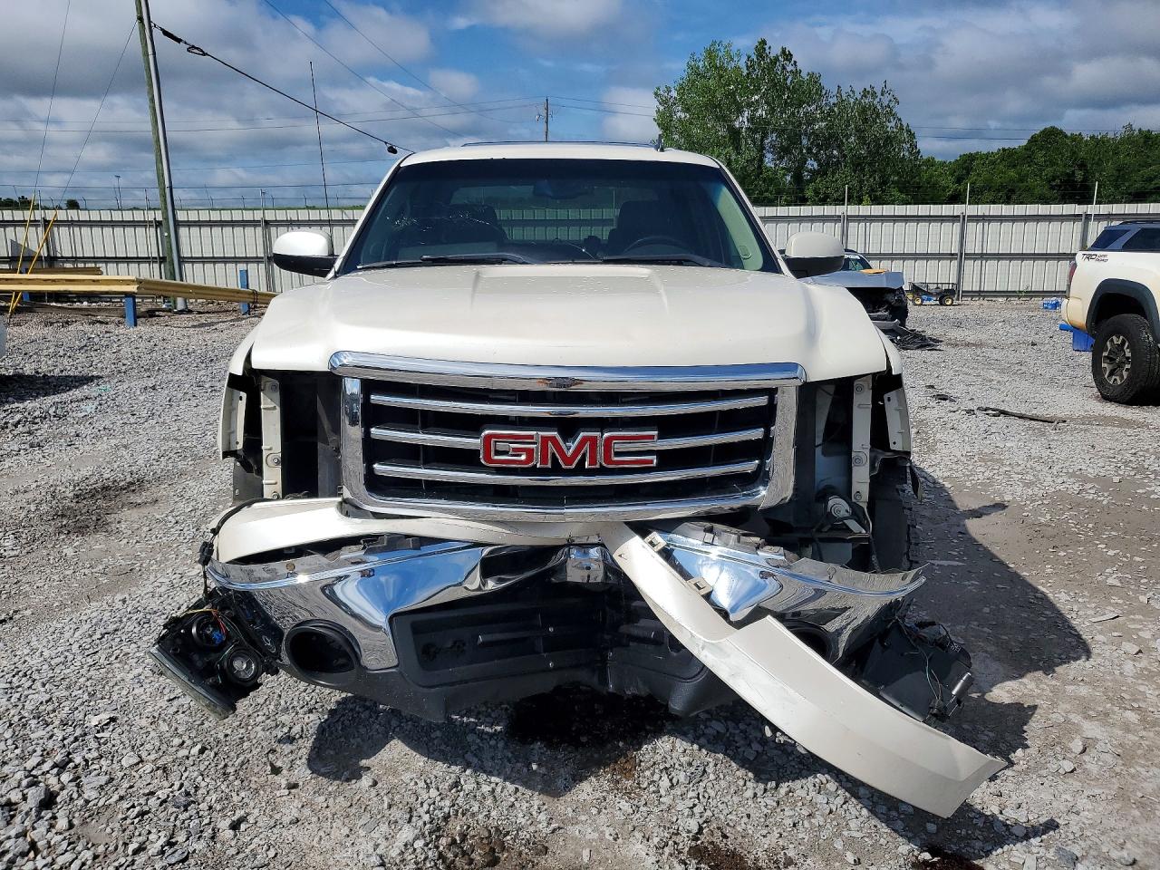 2012 Gmc Sierra K1500 Slt White vin: 3GTP2WE79CG155177