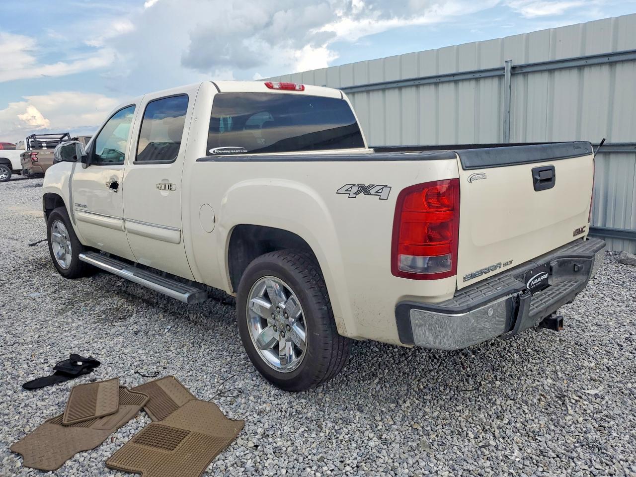 2013 Gmc Sierra K1500 Slt White vin: 3GTP2WE79DG104103