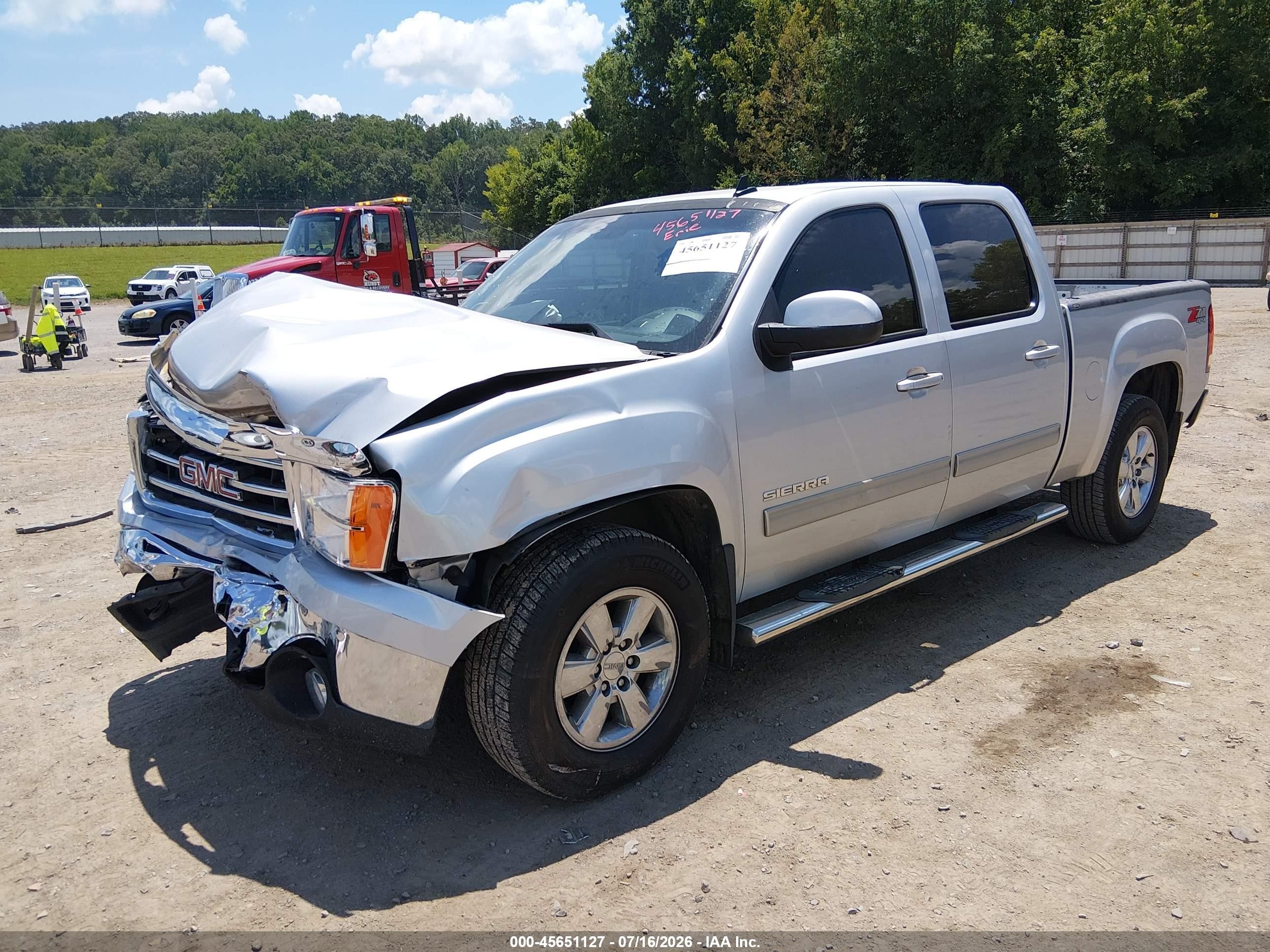 2013 Gmc Sierra 1500 Slt Silver vin: 3GTP2WE79DG370141