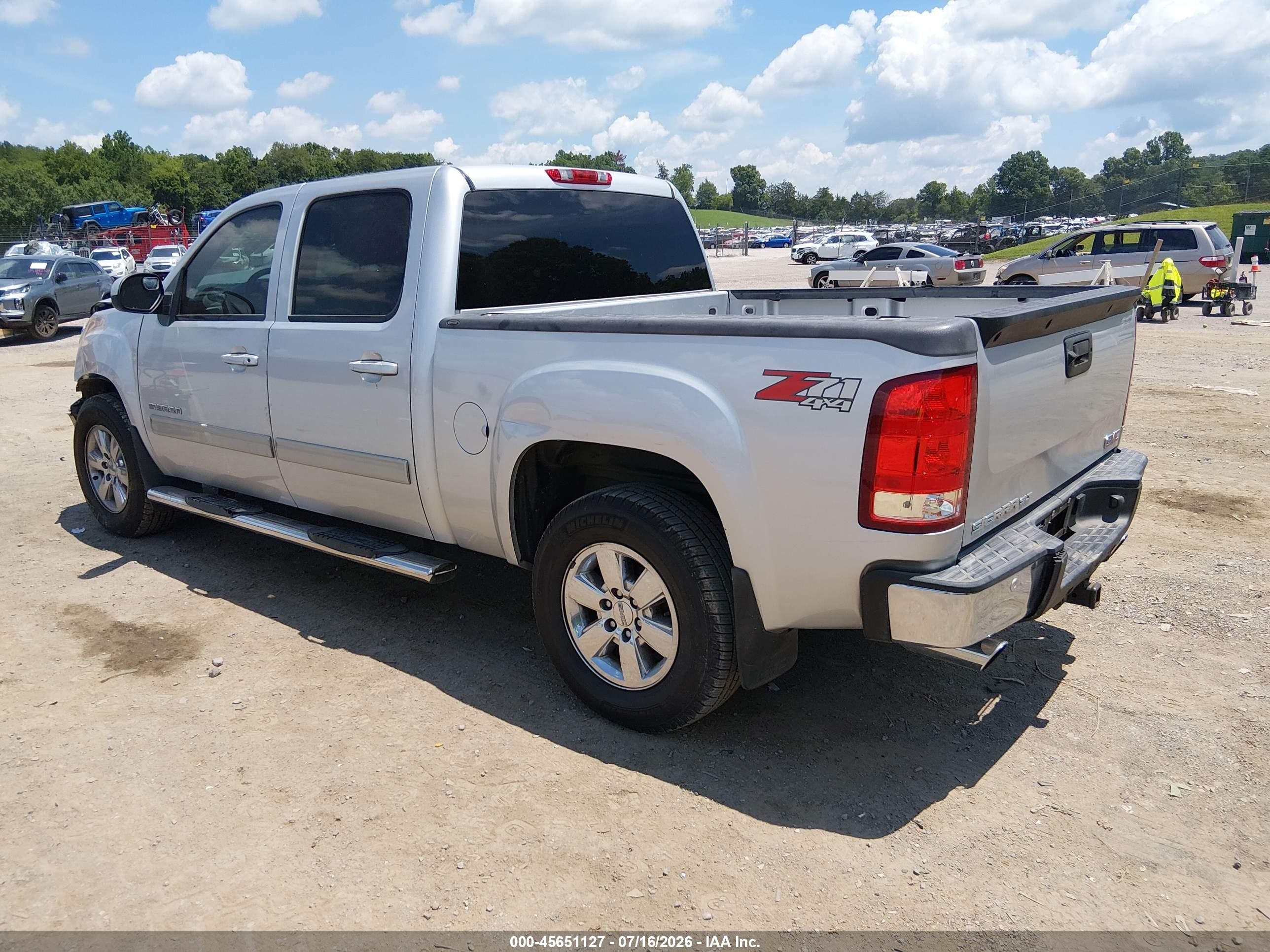 2013 Gmc Sierra 1500 Slt Silver vin: 3GTP2WE79DG370141