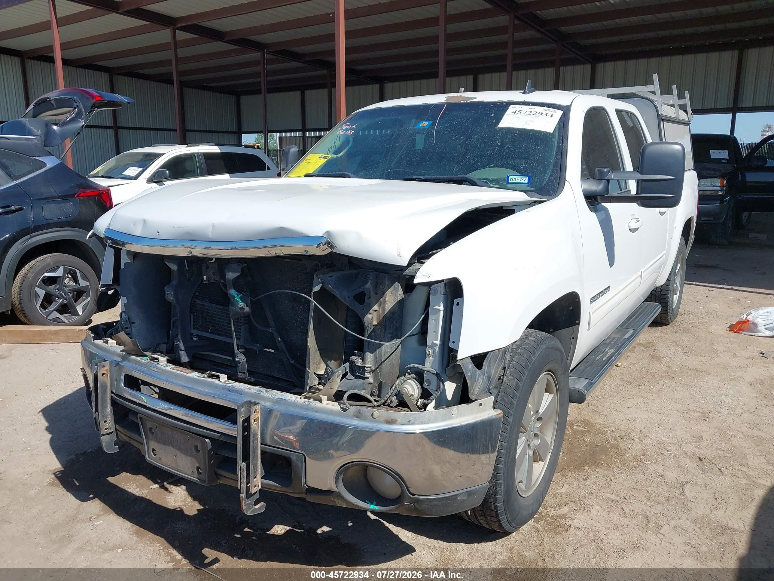 2012 Gmc Sierra 1500 Slt Белый vin: 3GTP2WE7XCG139361