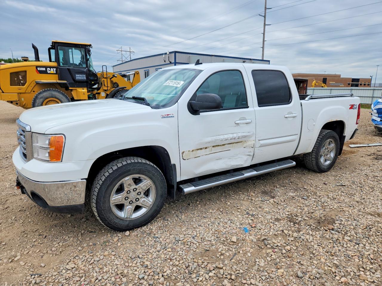 2012 Gmc Sierra K1500 Slt White vin: 3GTP2WE7XCG183263
