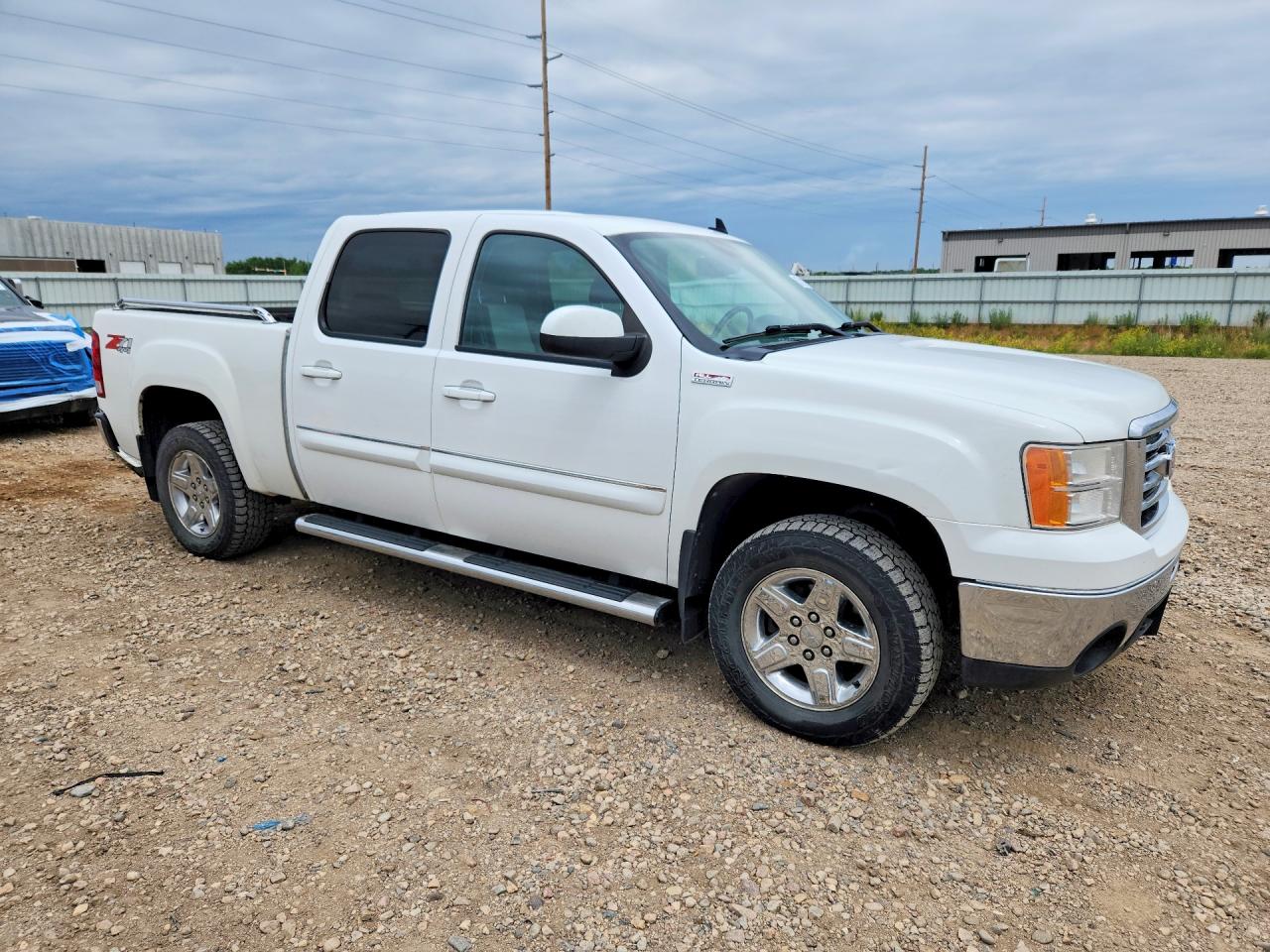 2012 Gmc Sierra K1500 Slt White vin: 3GTP2WE7XCG183263