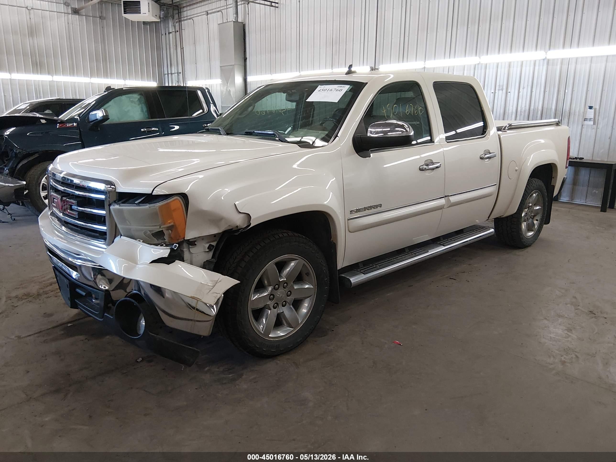 2012 Gmc Sierra 1500 Slt White vin: 3GTP2WE7XCG309718