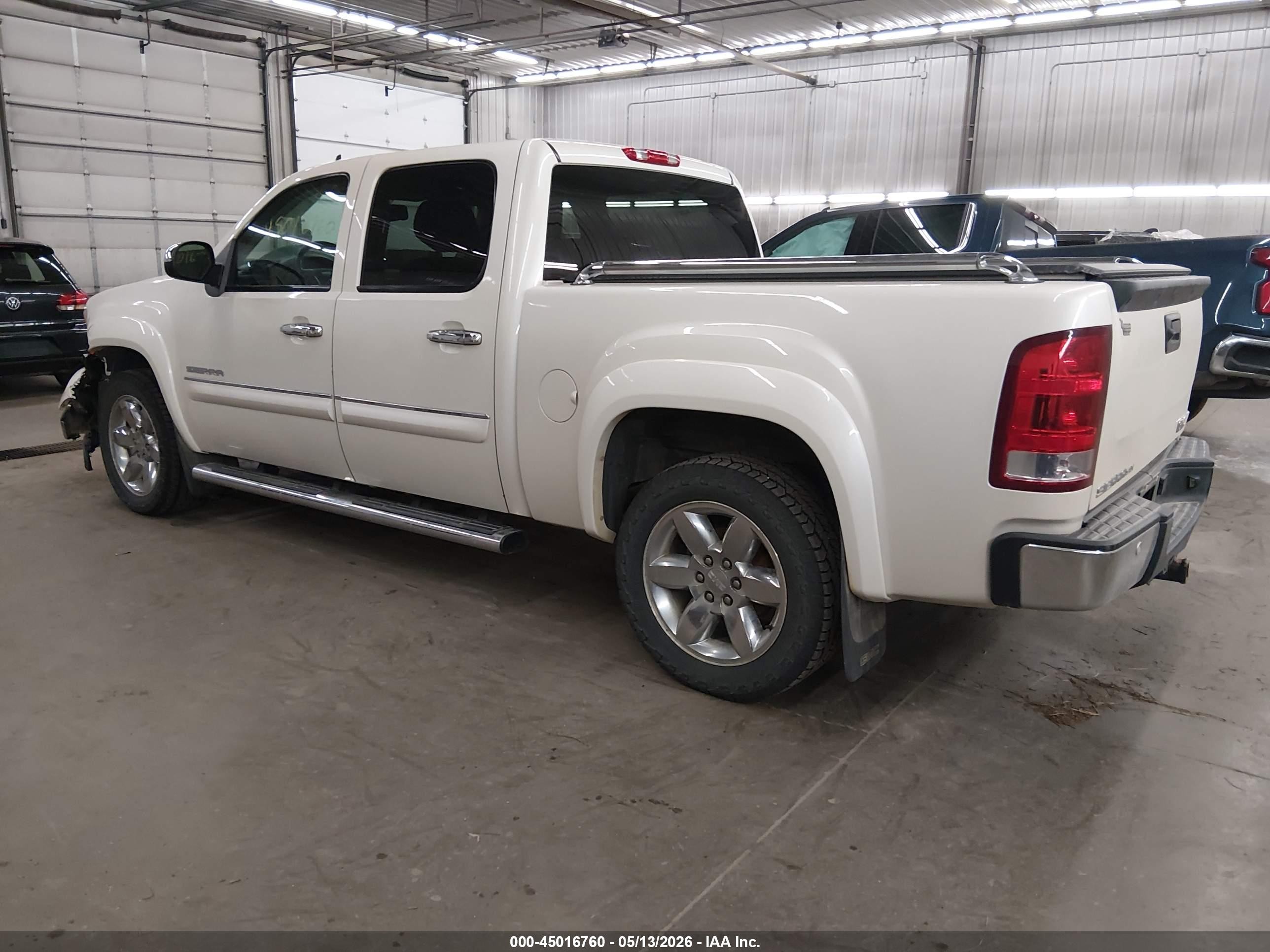 2012 Gmc Sierra 1500 Slt White vin: 3GTP2WE7XCG309718