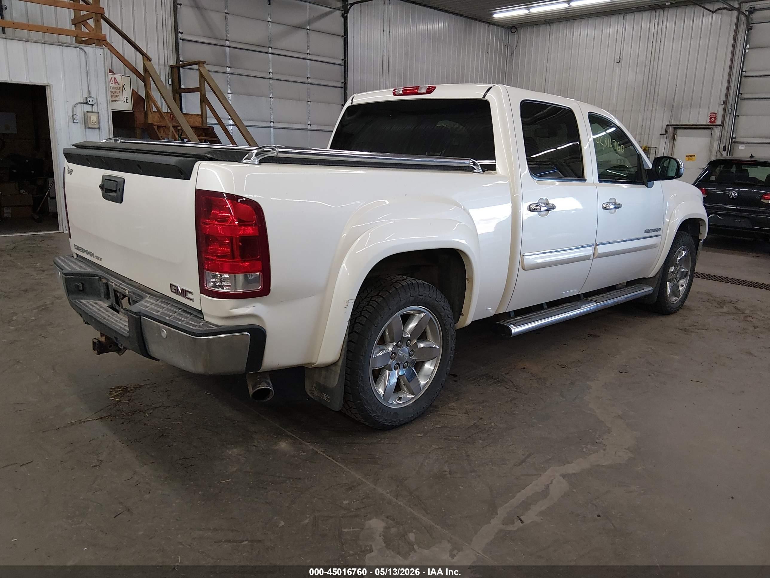 2012 Gmc Sierra 1500 Slt White vin: 3GTP2WE7XCG309718