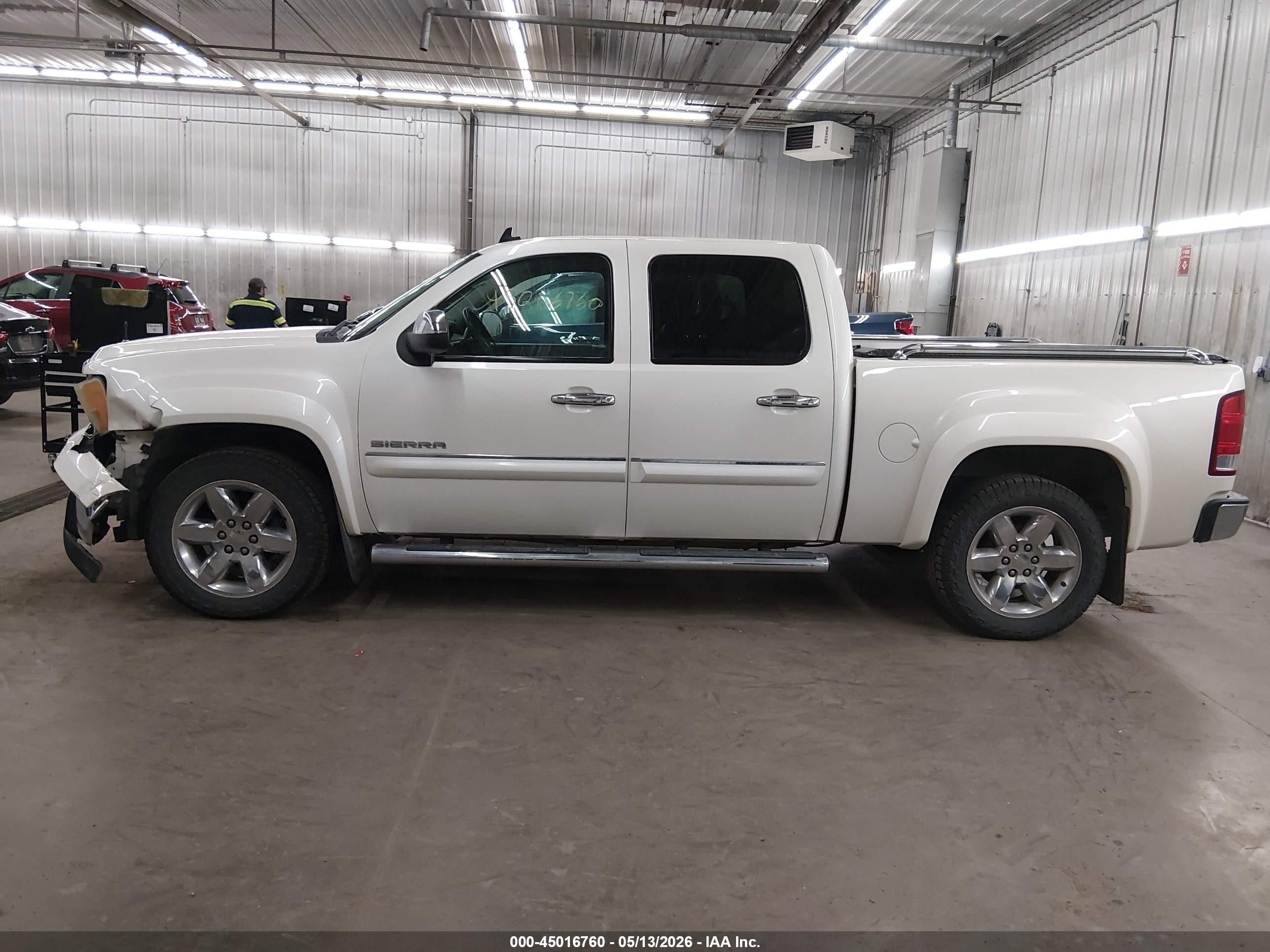 2012 Gmc Sierra 1500 Slt White vin: 3GTP2WE7XCG309718