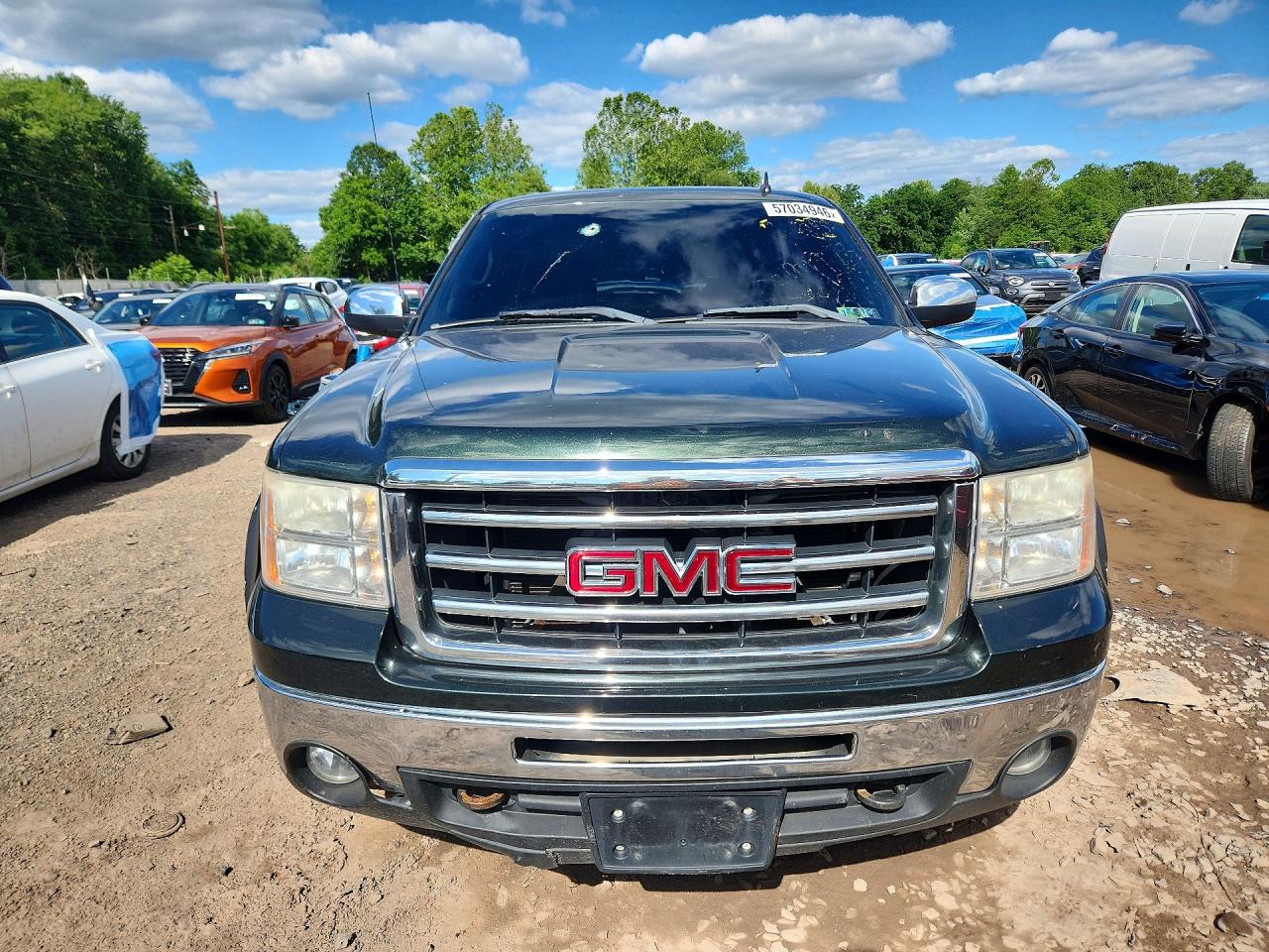 2013 Gmc Sierra K1500 Slt Green vin: 3GTP2WE7XDG194703