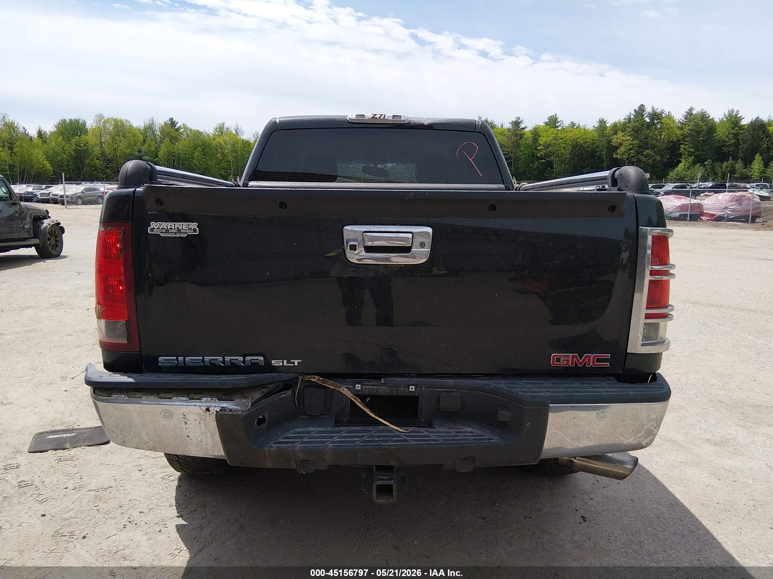 2013 Gmc Sierra 1500 Slt Черный vin: 3GTP2WE7XDG233547