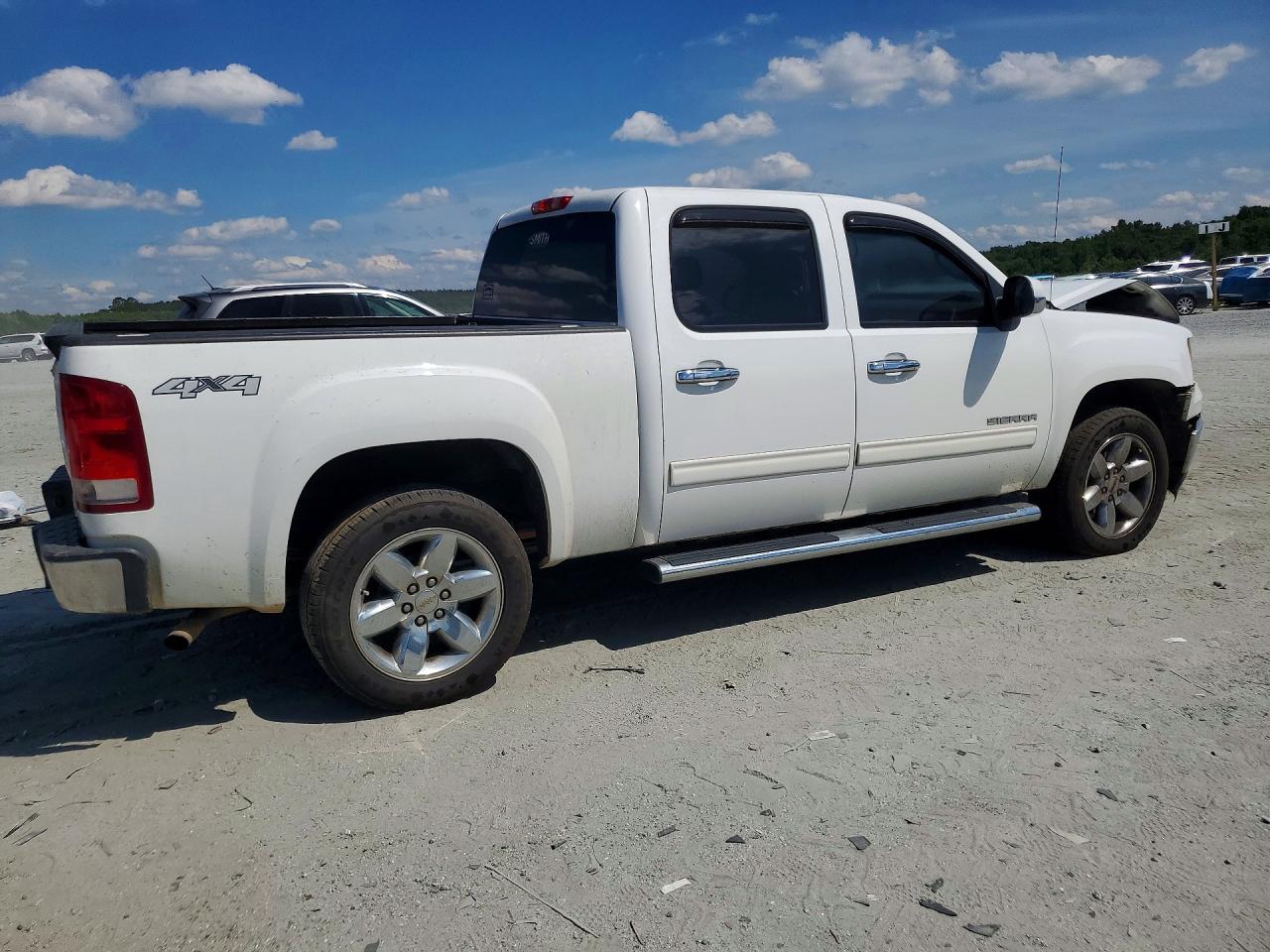 2013 Gmc Sierra K1500 Slt White vin: 3GTP2WE7XDG253880
