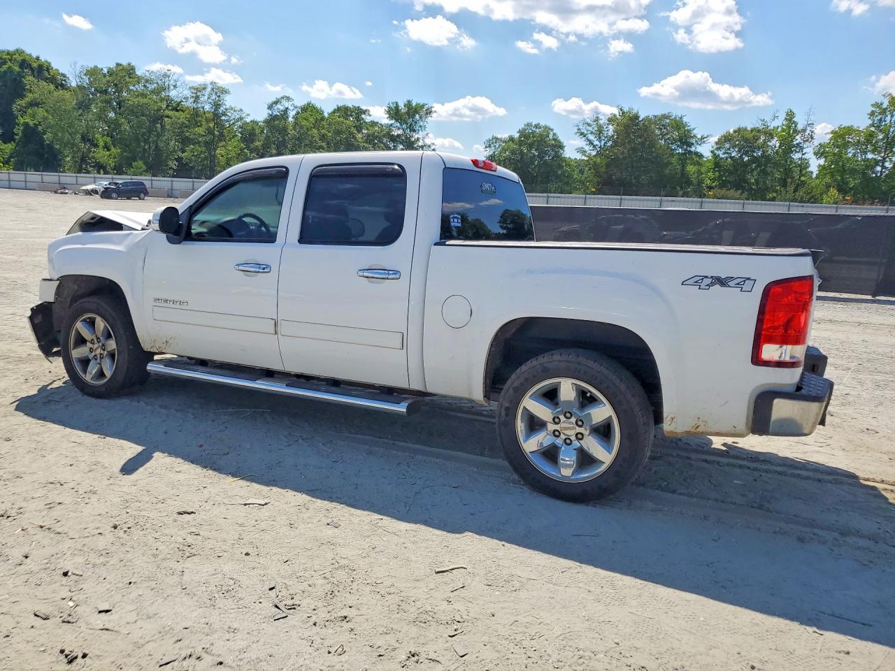 2013 Gmc Sierra K1500 Slt White vin: 3GTP2WE7XDG253880