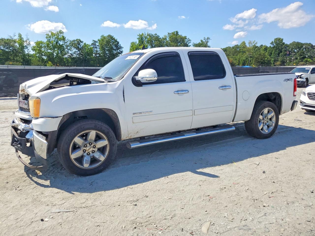 2013 Gmc Sierra K1500 Slt White vin: 3GTP2WE7XDG253880