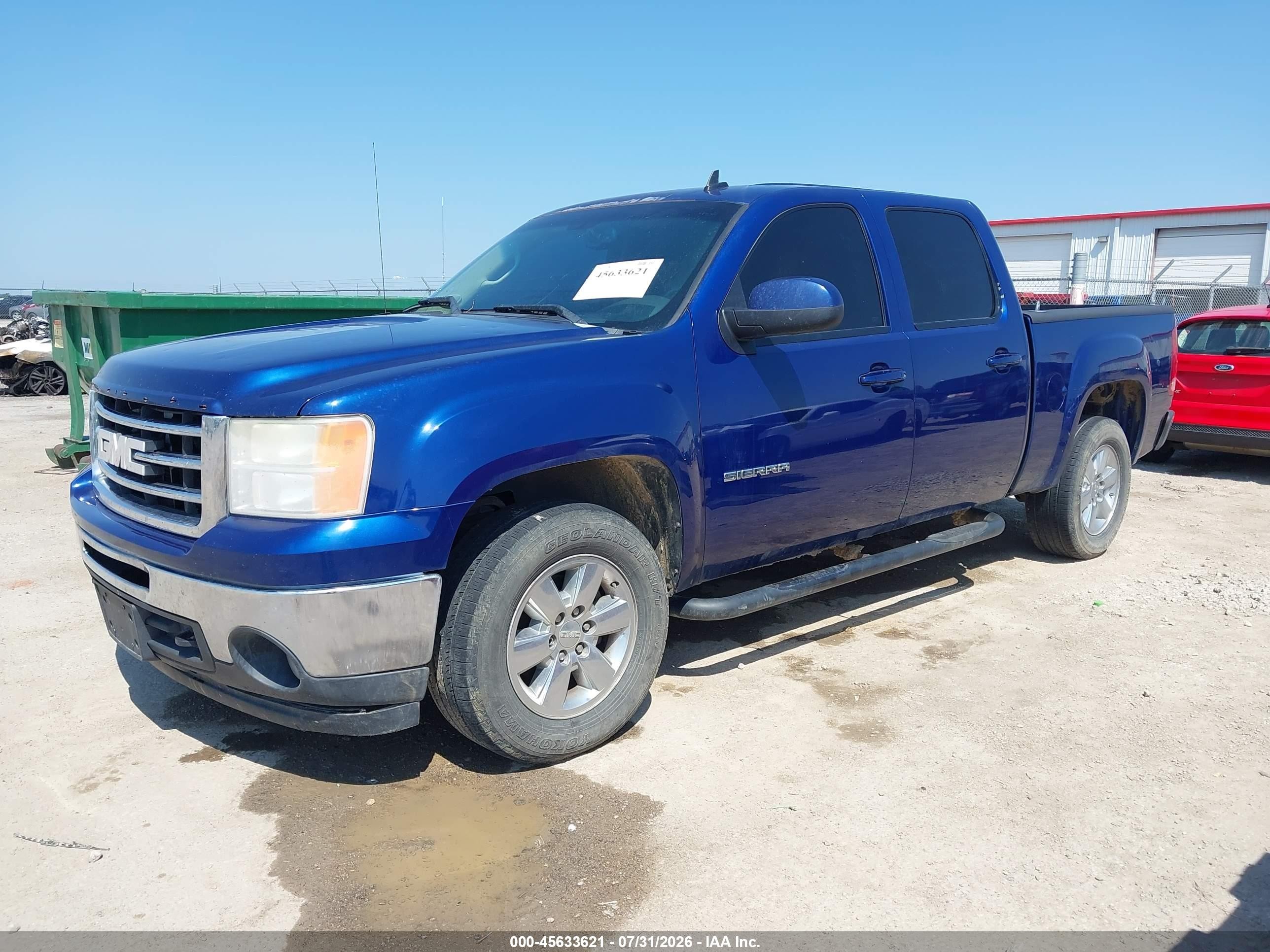 2013 Gmc Sierra 1500 Slt Blue vin: 3GTP2WE7XDG376935