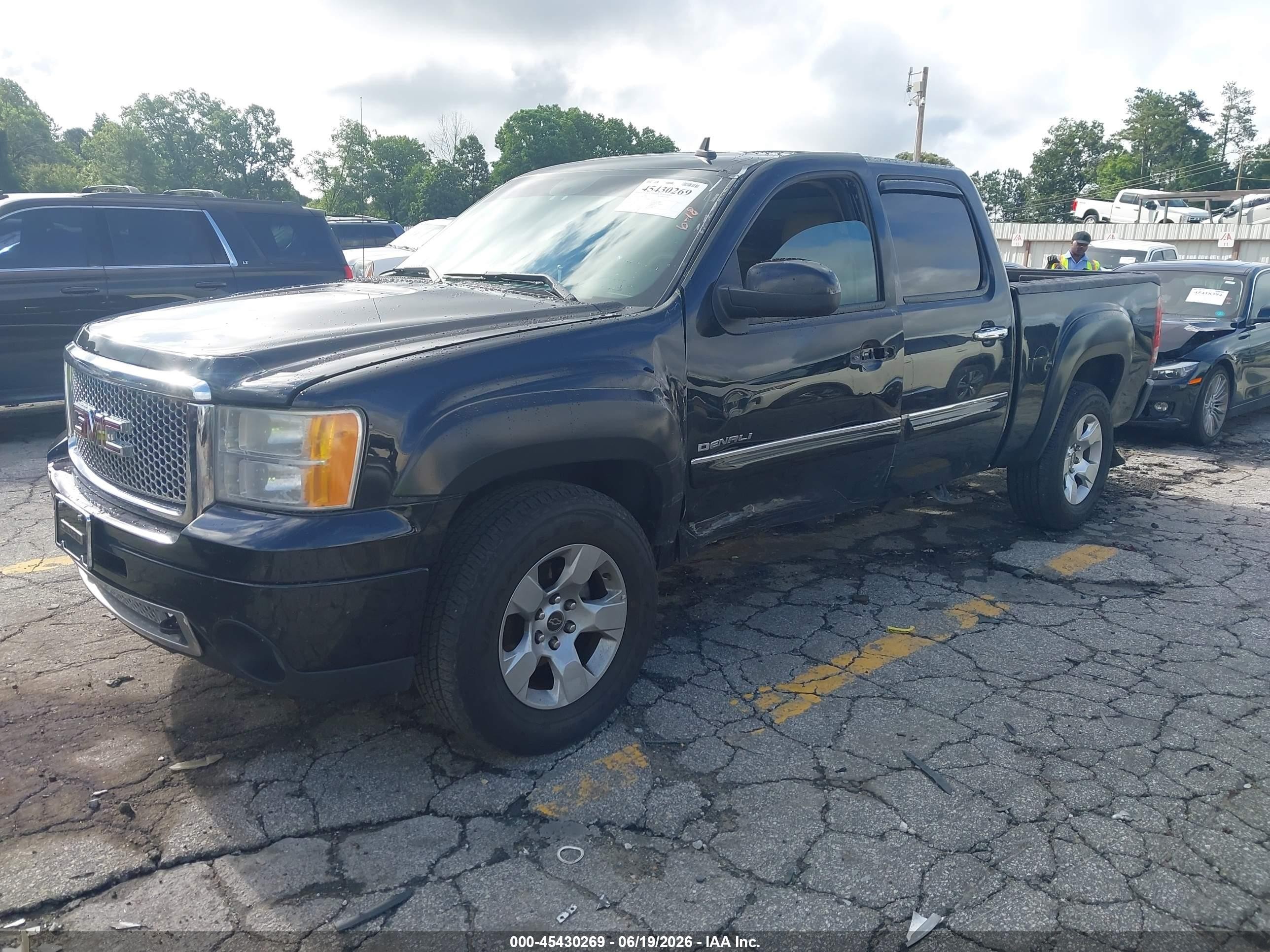 2013 Gmc Sierra 1500 Denali Black vin: 3GTP2XE20DG119602