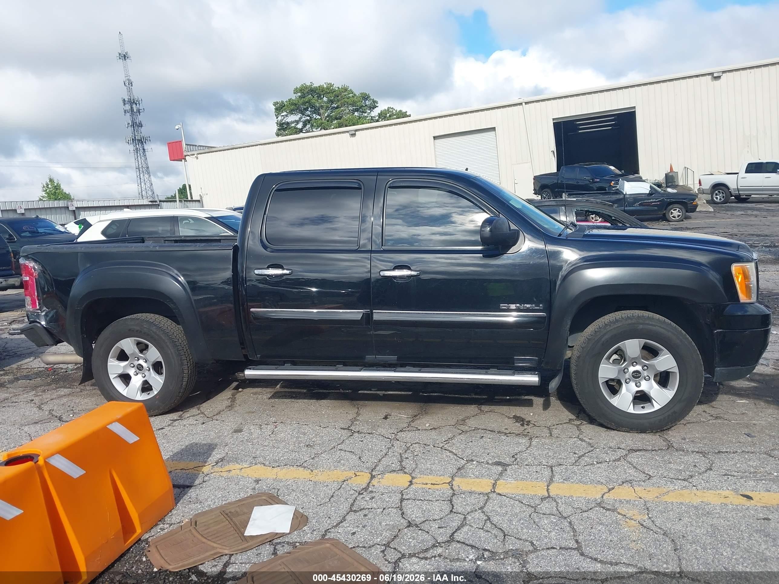 2013 Gmc Sierra 1500 Denali Black vin: 3GTP2XE20DG119602