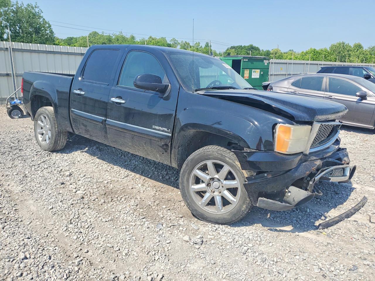2013 Gmc Sierra K1500 Denali Black vin: 3GTP2XE21DG262834