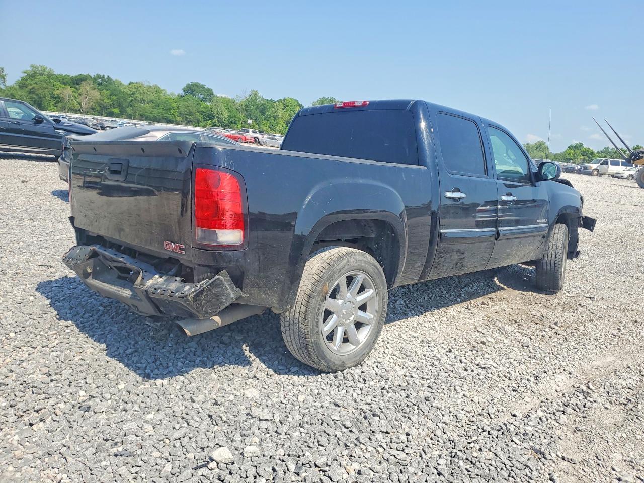 2013 Gmc Sierra K1500 Denali Black vin: 3GTP2XE21DG262834