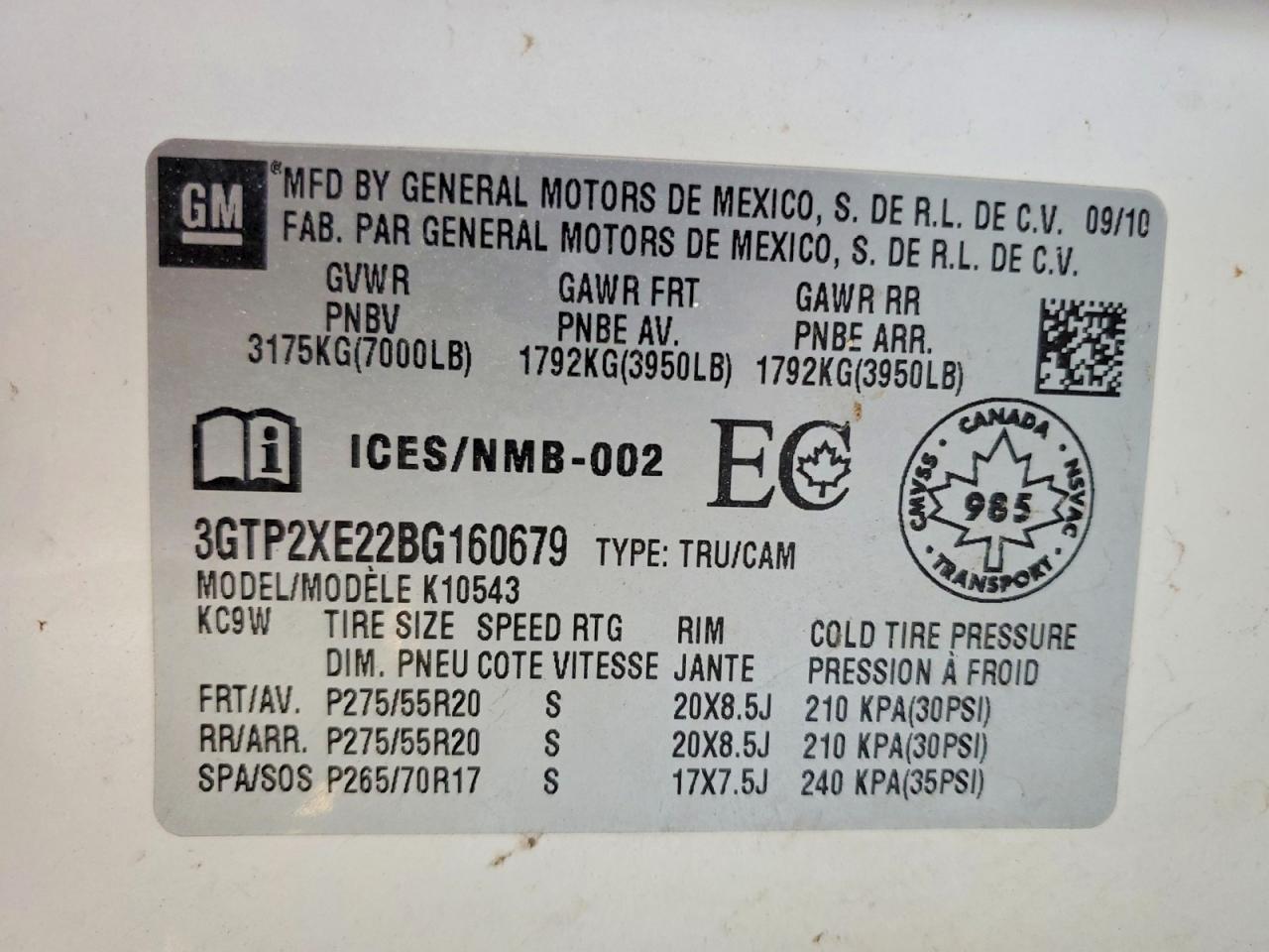 2011 Gmc Sierra K1500 Denali White vin: 3GTP2XE22BG160679