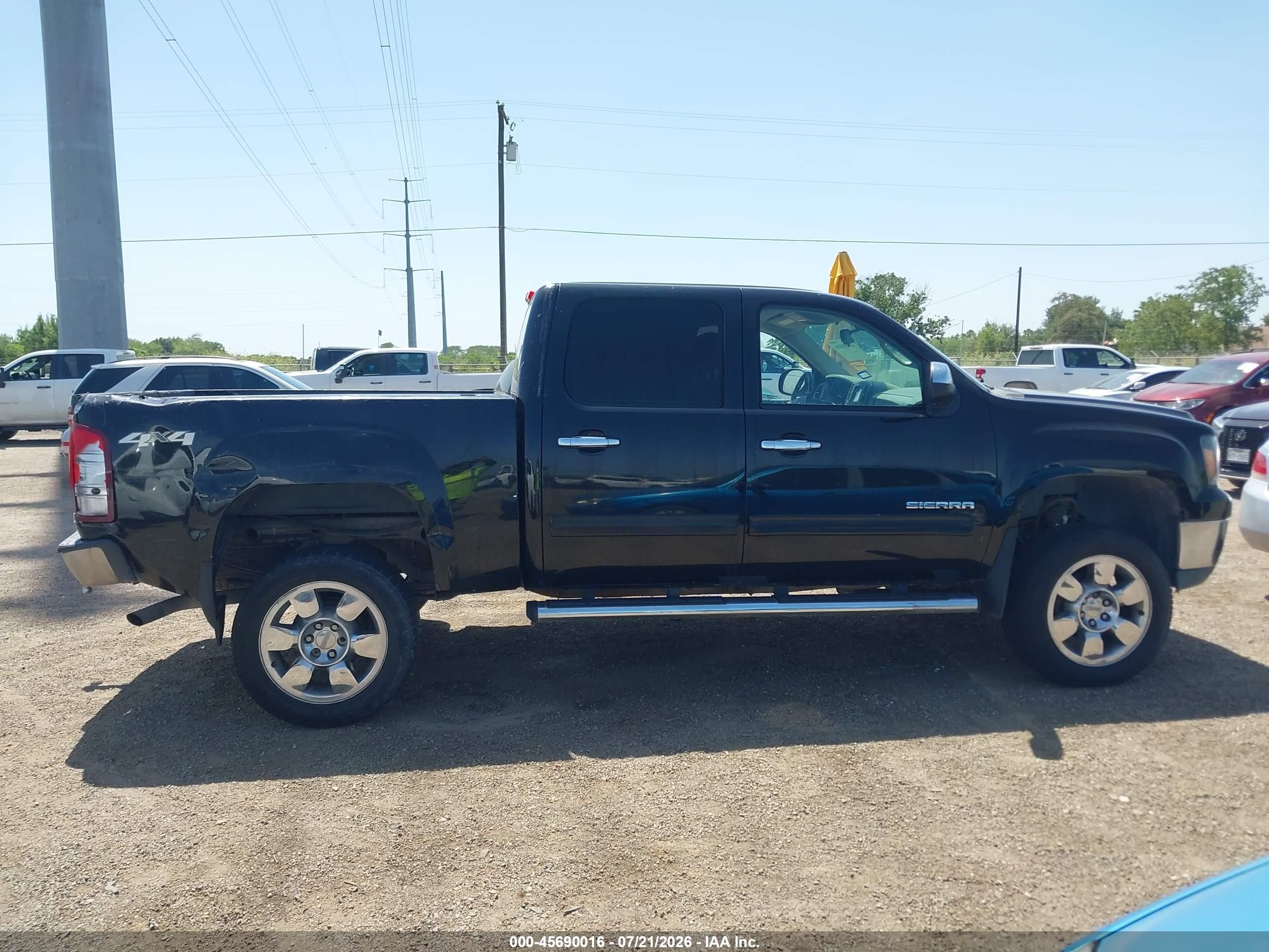 2012 Gmc Sierra 1500 Denali Black vin: 3GTP2XE22CG247421