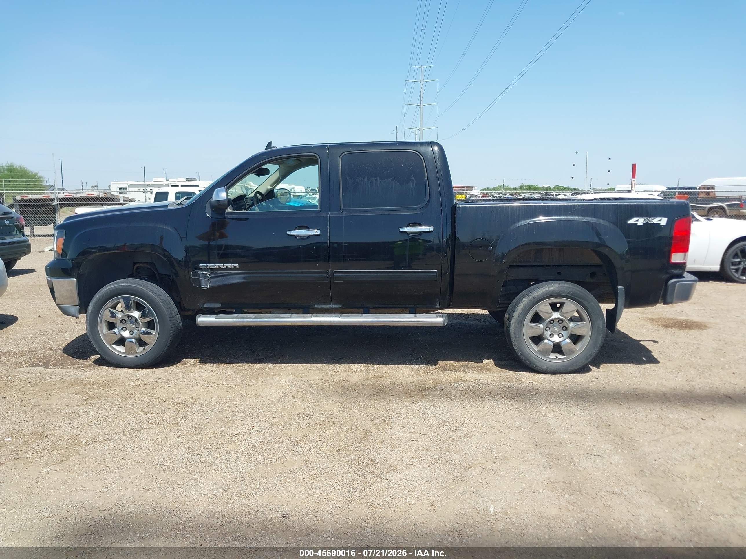2012 Gmc Sierra 1500 Denali Black vin: 3GTP2XE22CG247421
