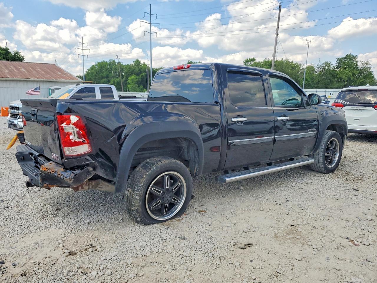 2011 Gmc Sierra K1500 Denali Black vin: 3GTP2XE23BG219013