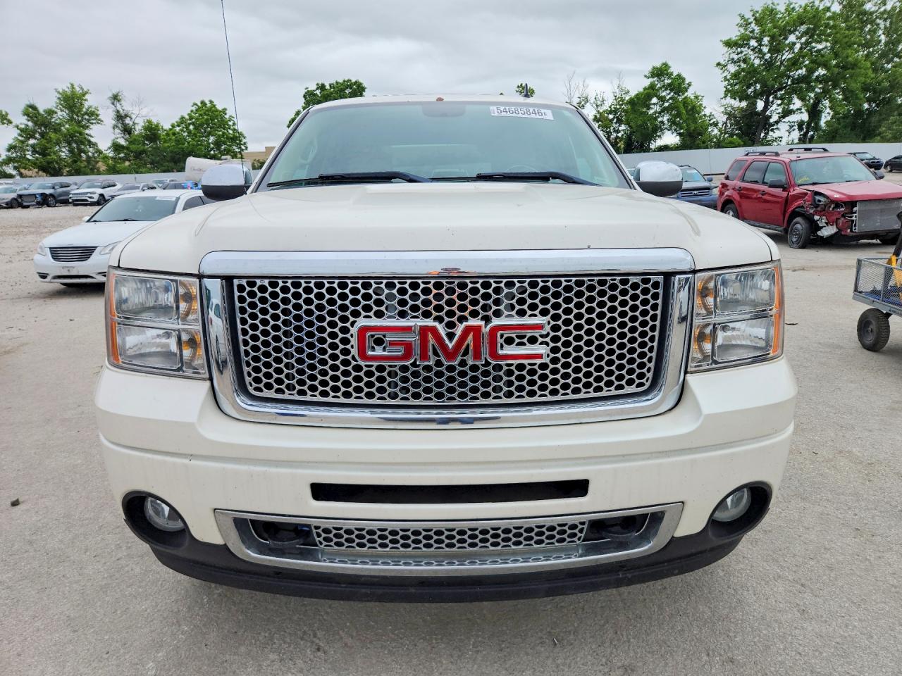 2012 Gmc Sierra K1500 Denali White vin: 3GTP2XE23CG249081