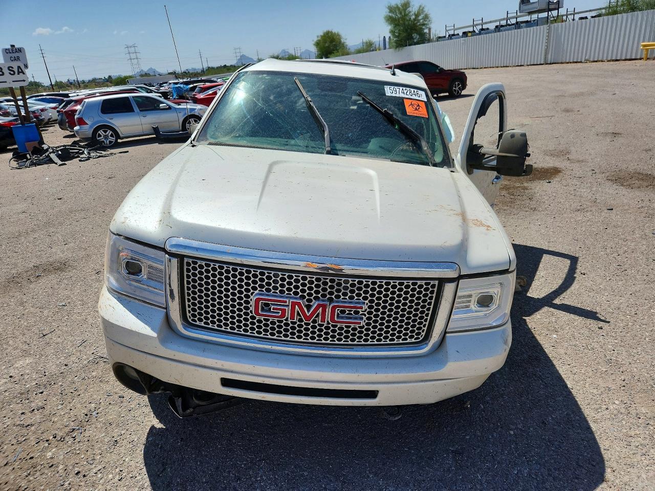 2011 Gmc Sierra K1500 Denali White vin: 3GTP2XE25BG166508