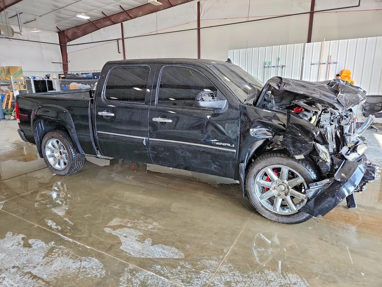 2012 Gmc Sierra K1500 Denali Black vin: 3GTP2XE28CG266877