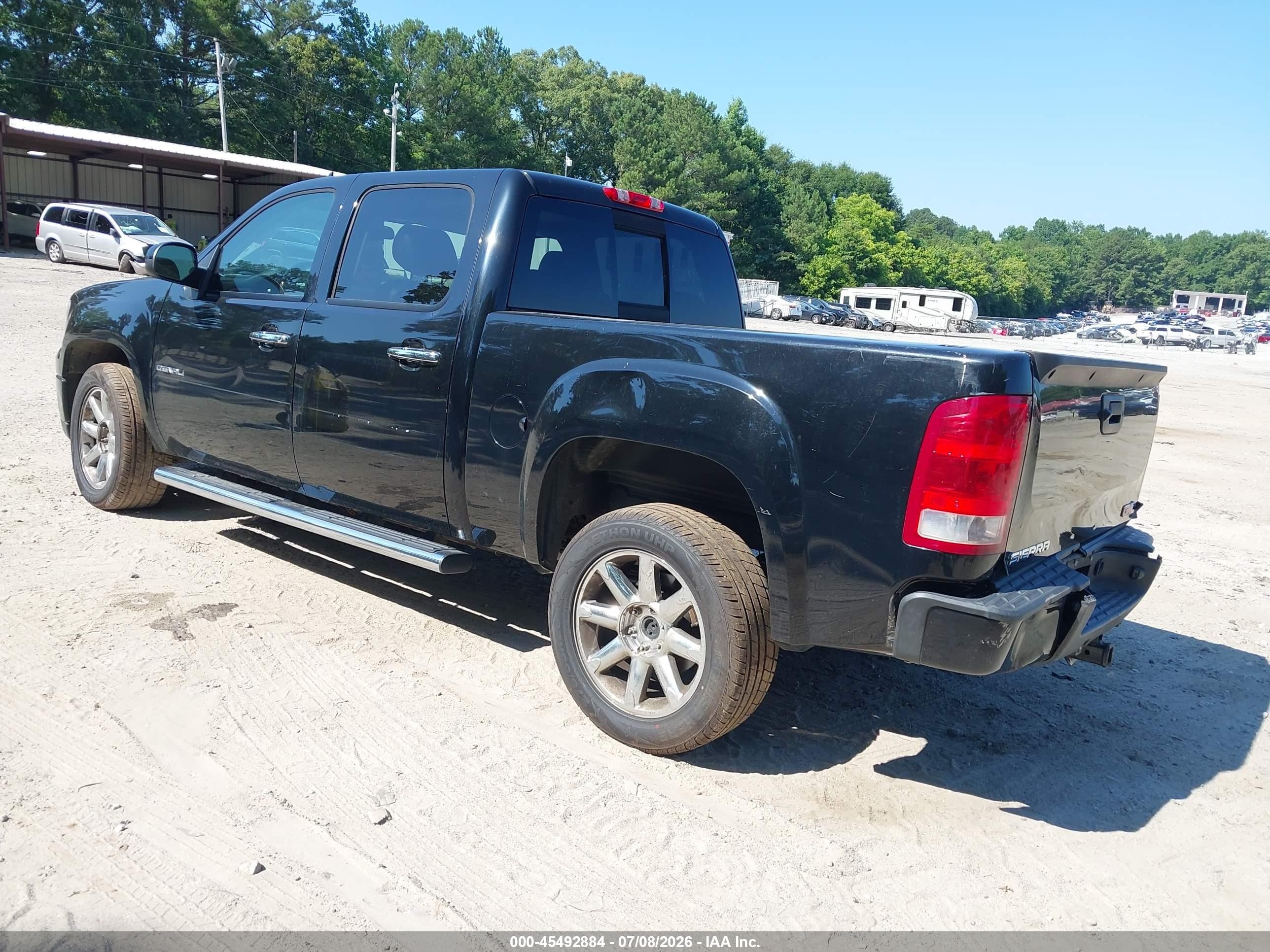 2013 Gmc Sierra 1500 Denali Черный vin: 3GTP2XE28DG287312