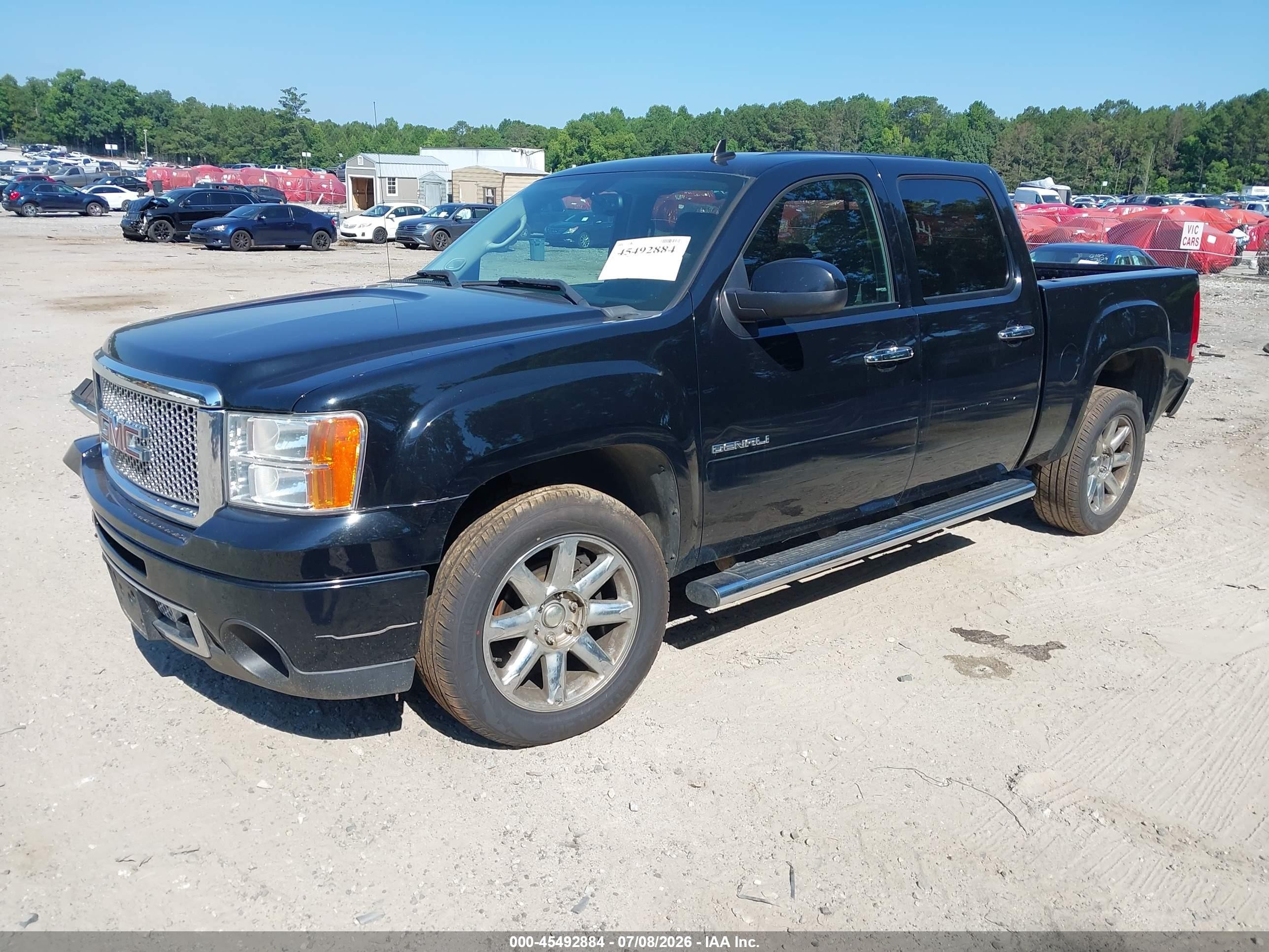 2013 Gmc Sierra 1500 Denali Черный vin: 3GTP2XE28DG287312