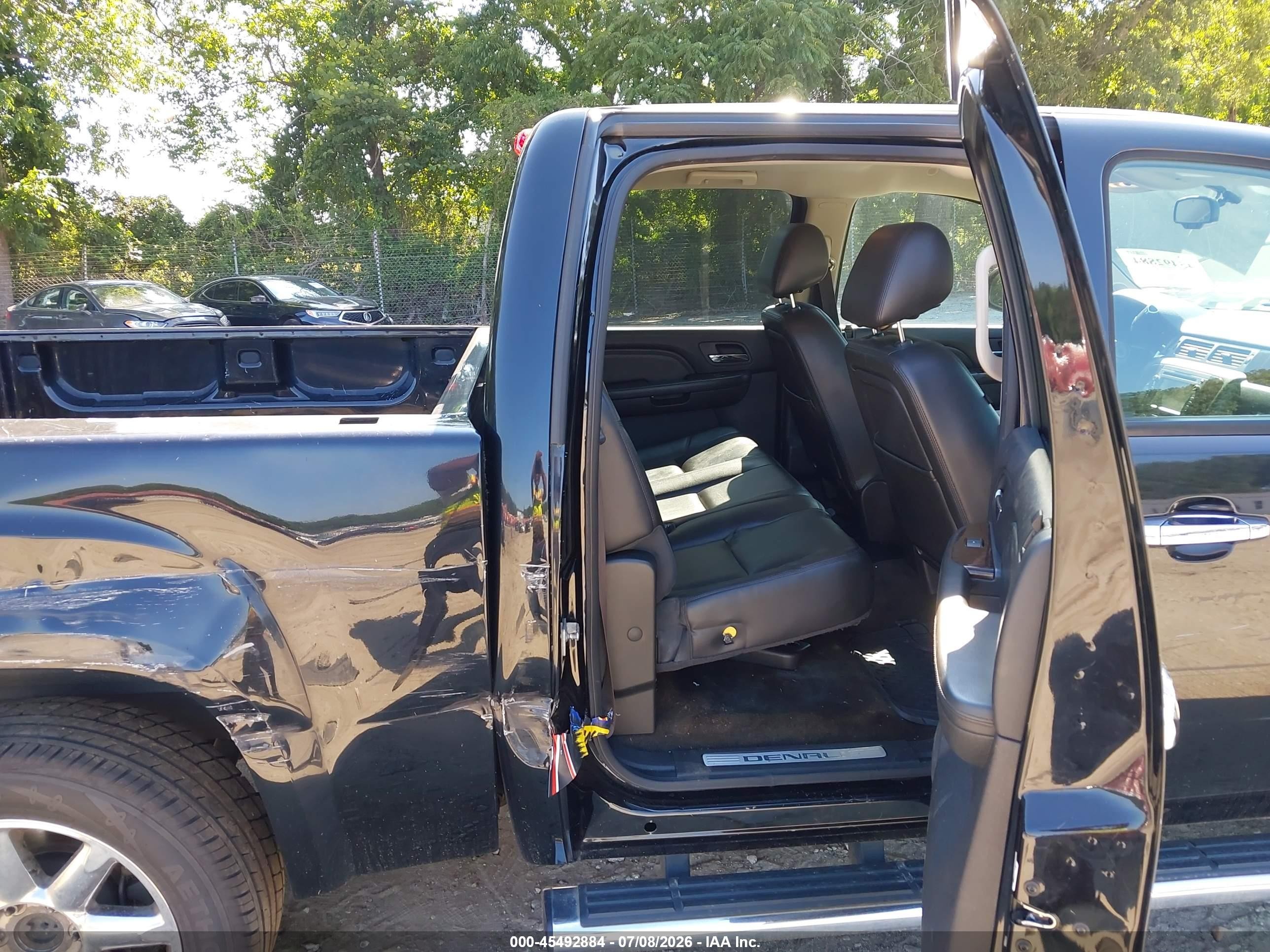 2013 Gmc Sierra 1500 Denali Черный vin: 3GTP2XE28DG287312