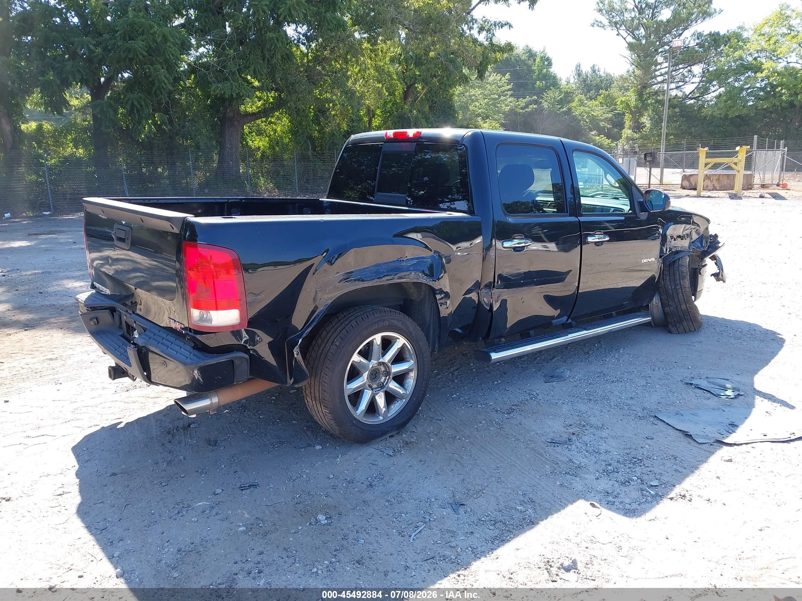 2013 Gmc Sierra 1500 Denali Черный vin: 3GTP2XE28DG287312