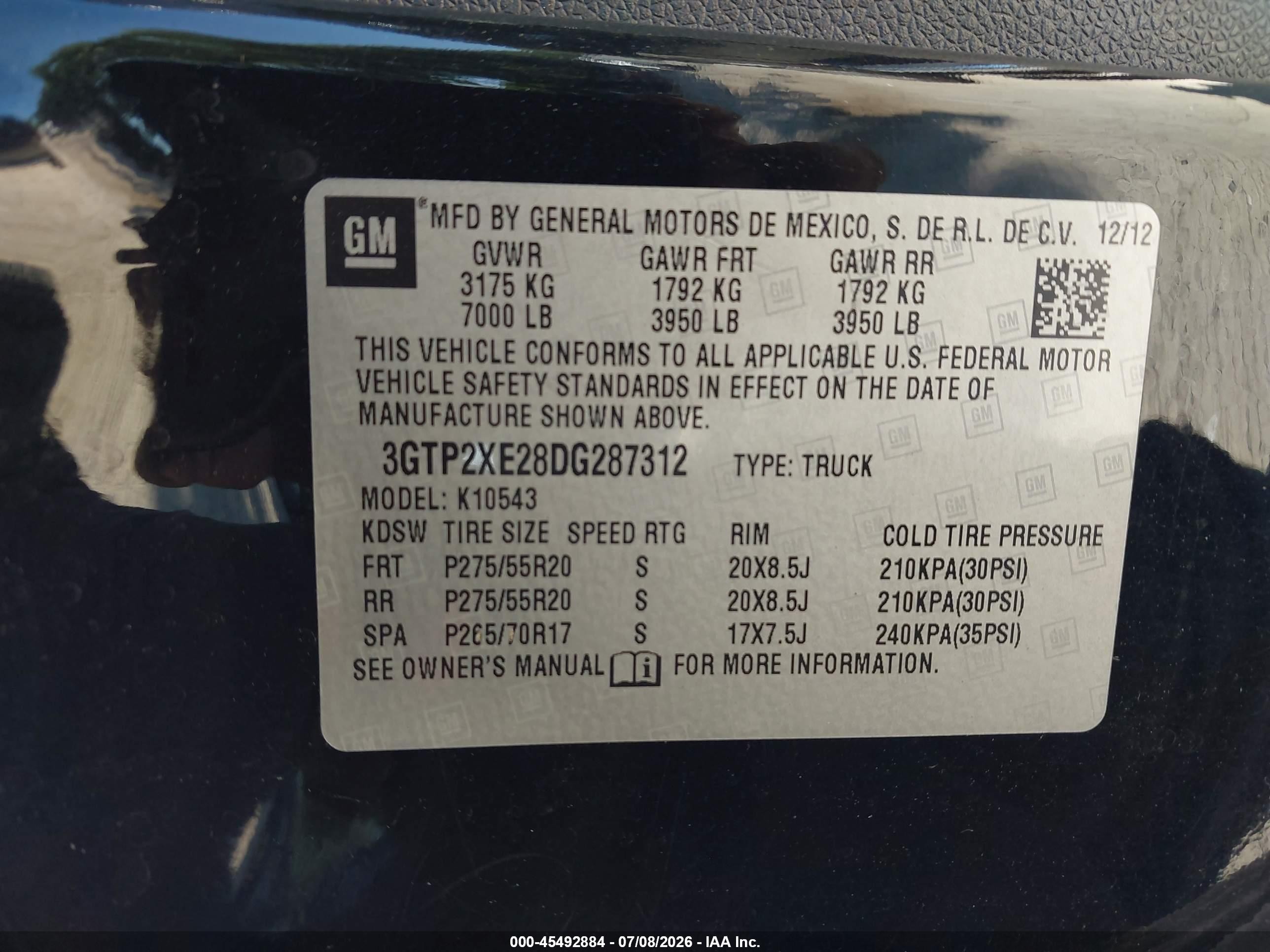 2013 Gmc Sierra 1500 Denali Черный vin: 3GTP2XE28DG287312