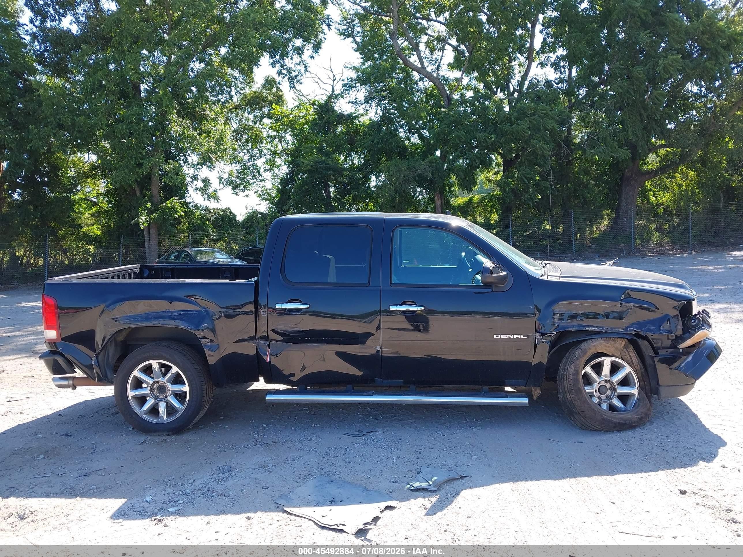 2013 Gmc Sierra 1500 Denali Черный vin: 3GTP2XE28DG287312