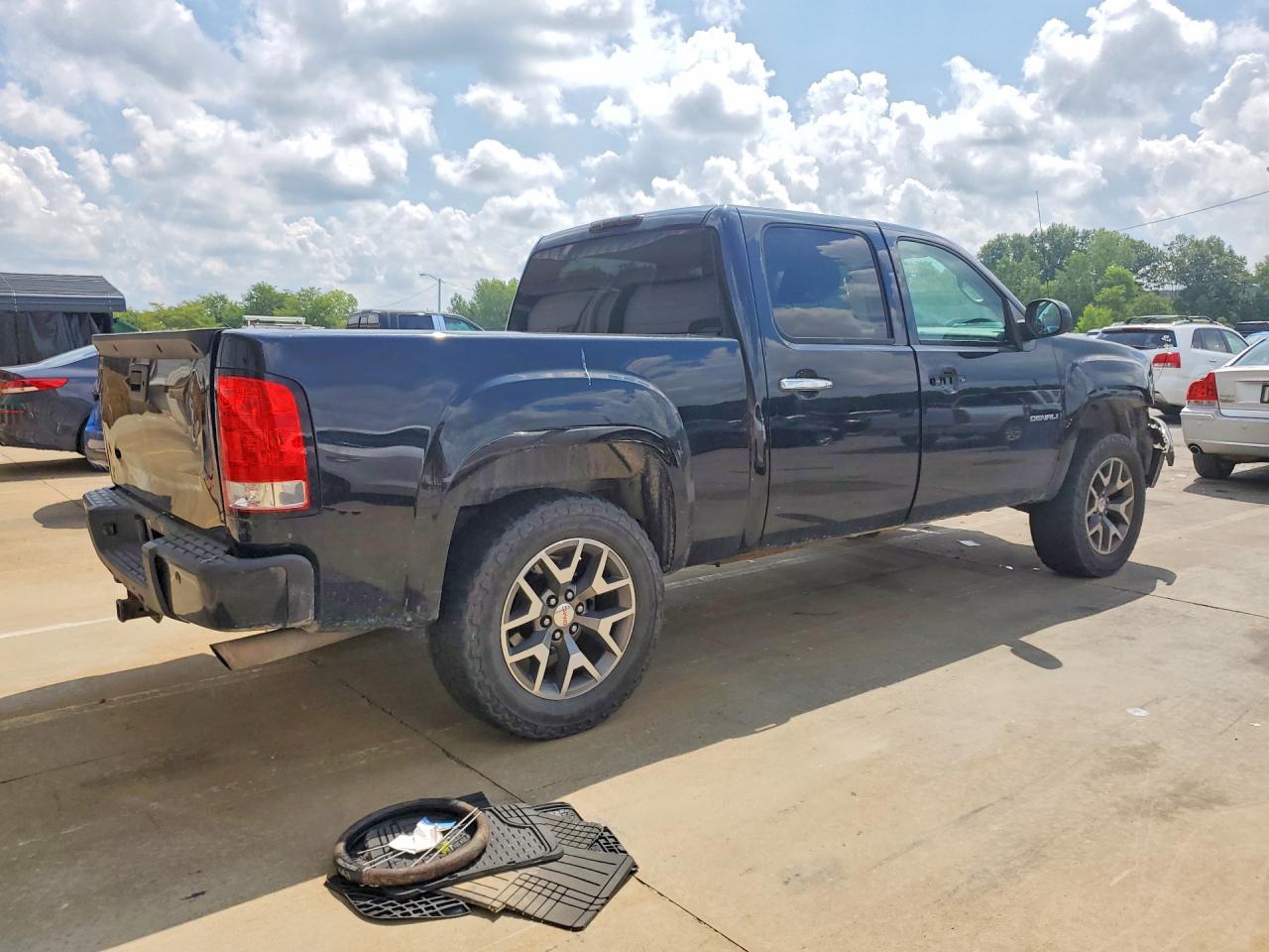 2012 Gmc Sierra K1500 Denali Черный vin: 3GTP2XE29CG175116