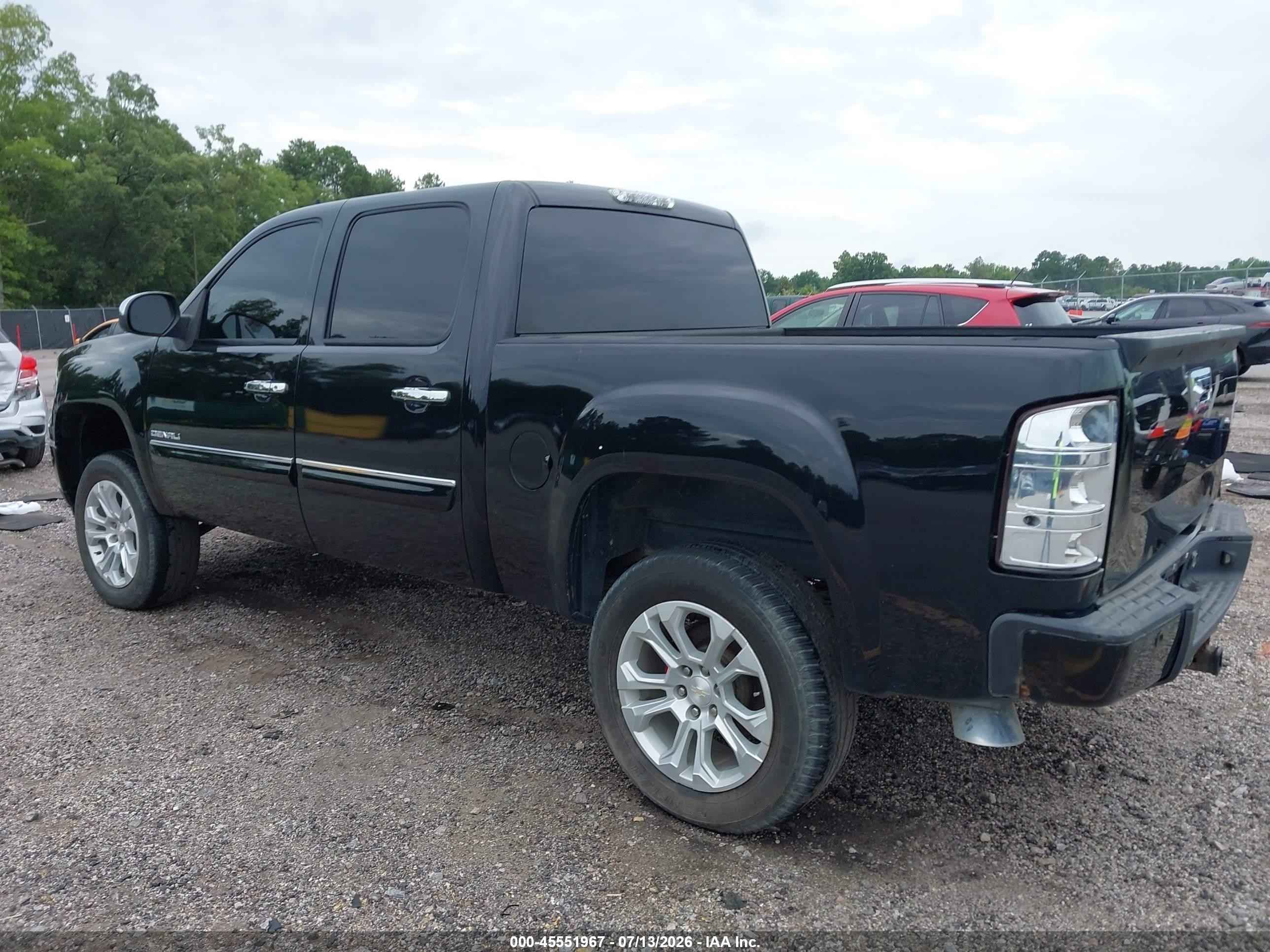 2012 Gmc Sierra 1500 Denali Black vin: 3GTP2XE29CG230583