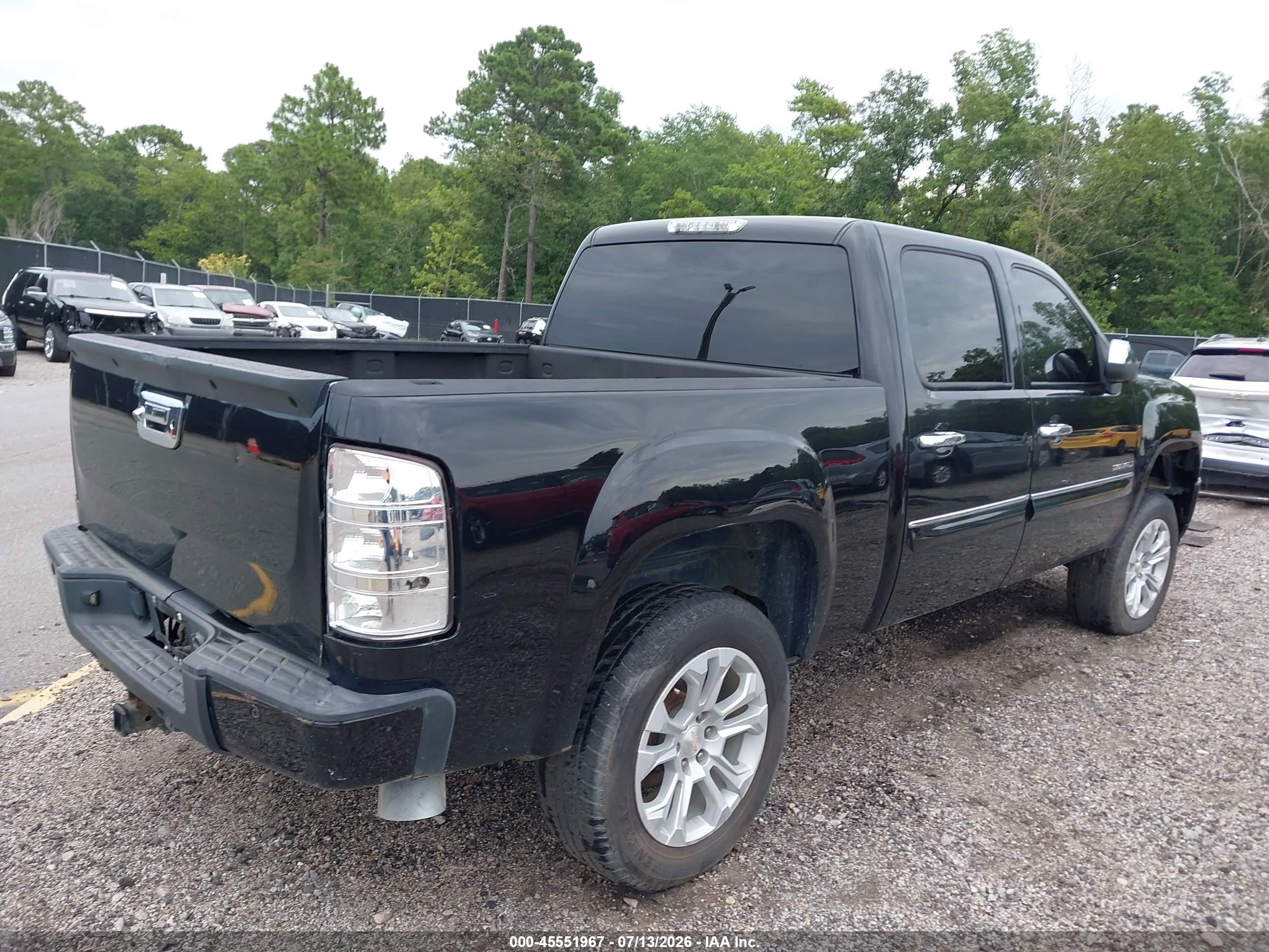 2012 Gmc Sierra 1500 Denali Black vin: 3GTP2XE29CG230583