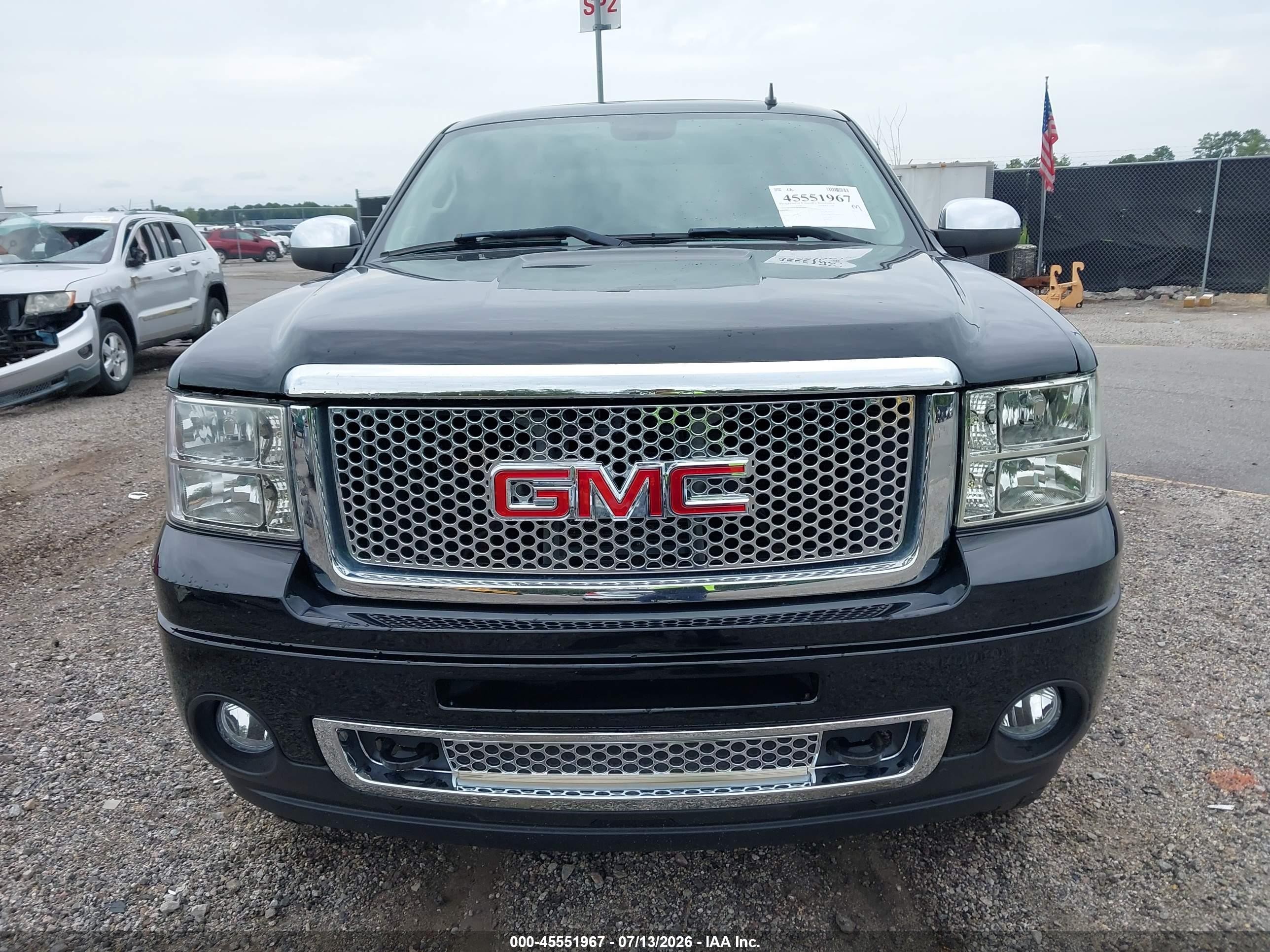 2012 Gmc Sierra 1500 Denali Black vin: 3GTP2XE29CG230583