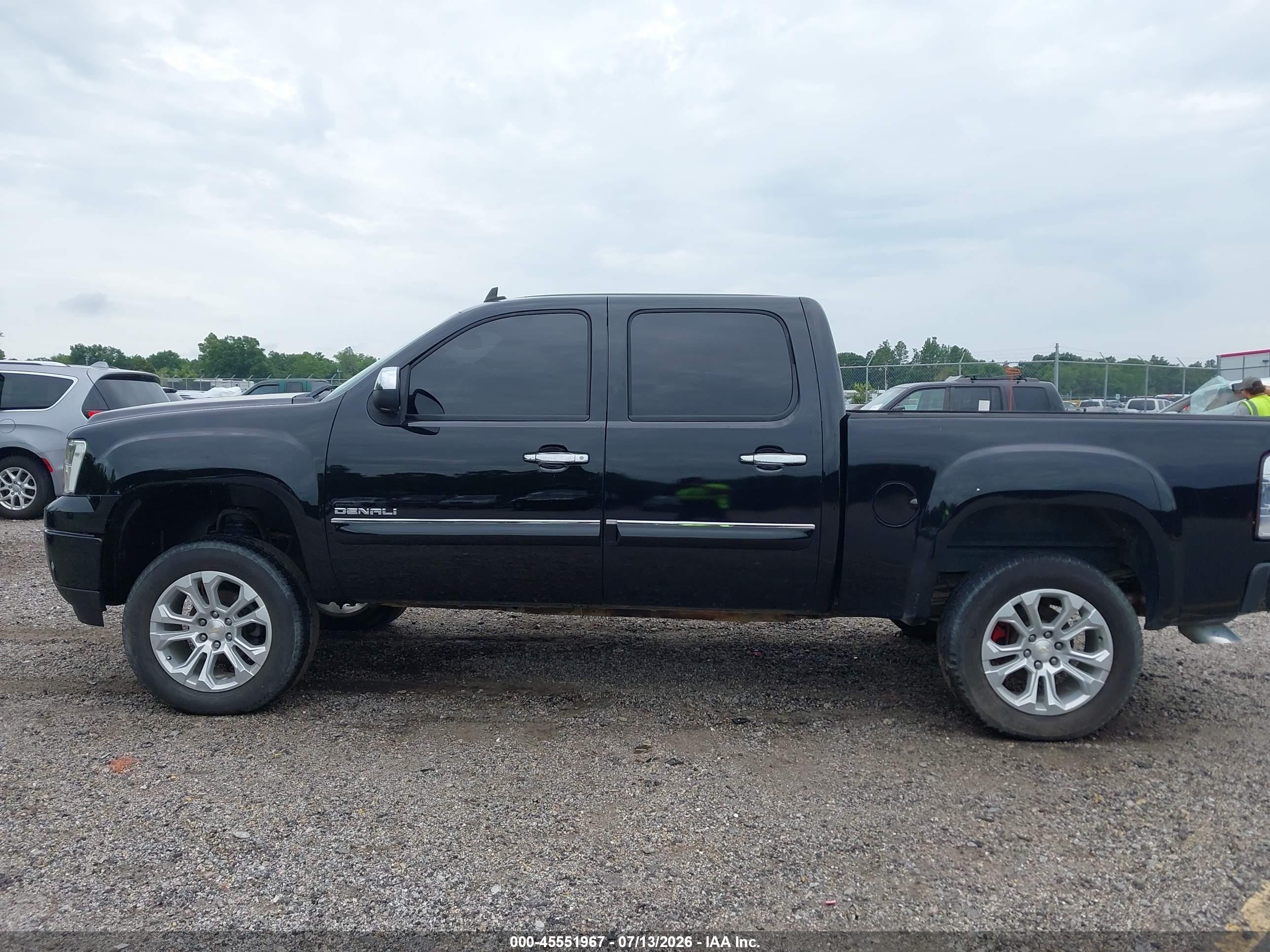 2012 Gmc Sierra 1500 Denali Black vin: 3GTP2XE29CG230583