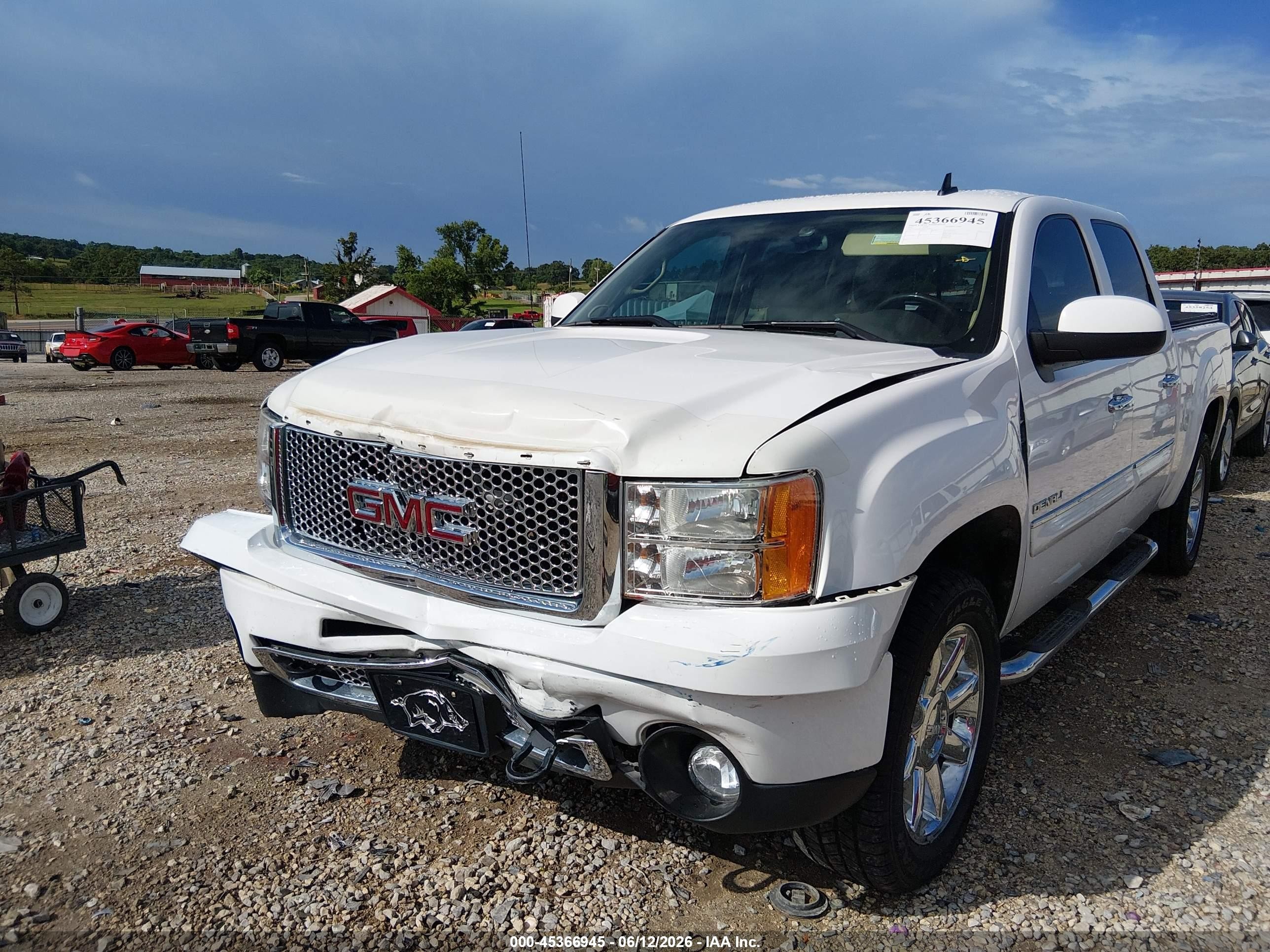 2011 Gmc Sierra 1500 Denali White vin: 3GTP2XE2XBG366817