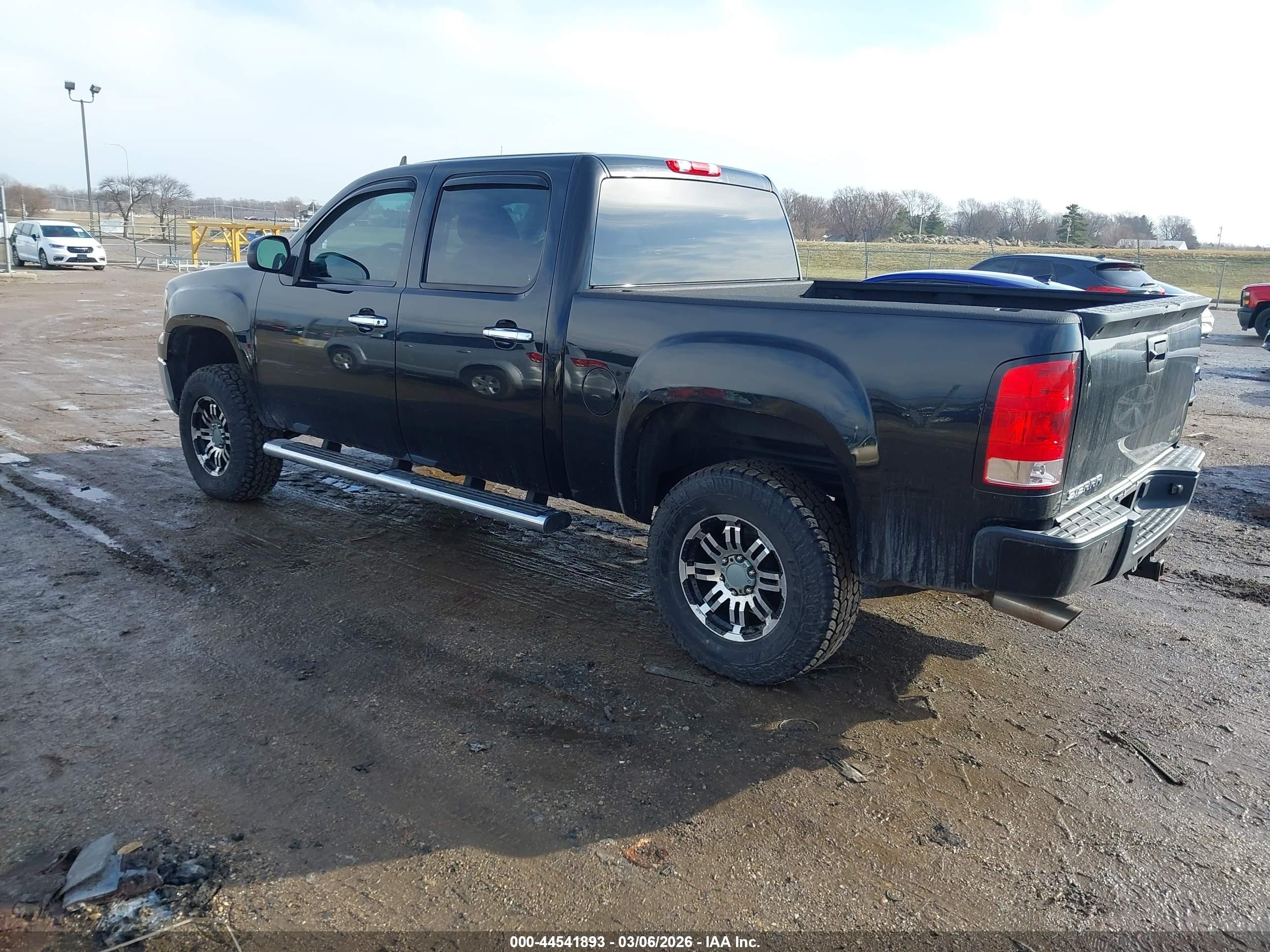 2012 Gmc Sierra 1500 Denali Black vin: 3GTP2XE2XCG121310