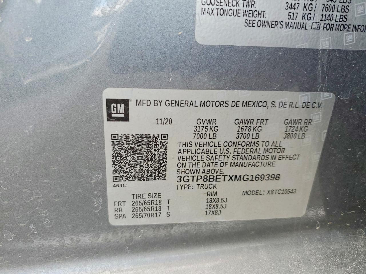 2021 Gmc Sierra C1500 Sle Gray vin: 3GTP8BETXMG169398