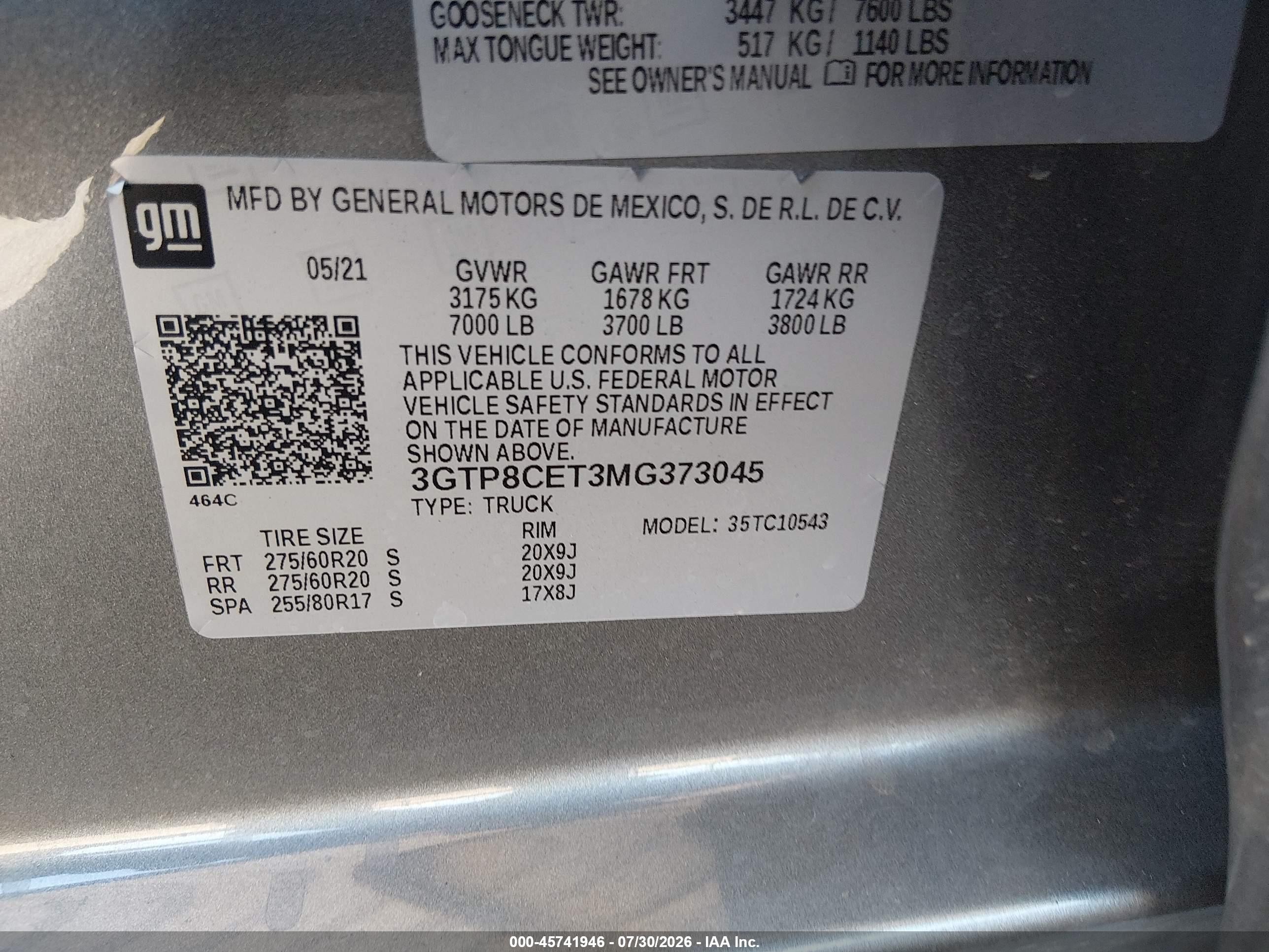 2021 Gmc Sierra 1500 2wd  Short Box Elevation Gray vin: 3GTP8CET3MG373045