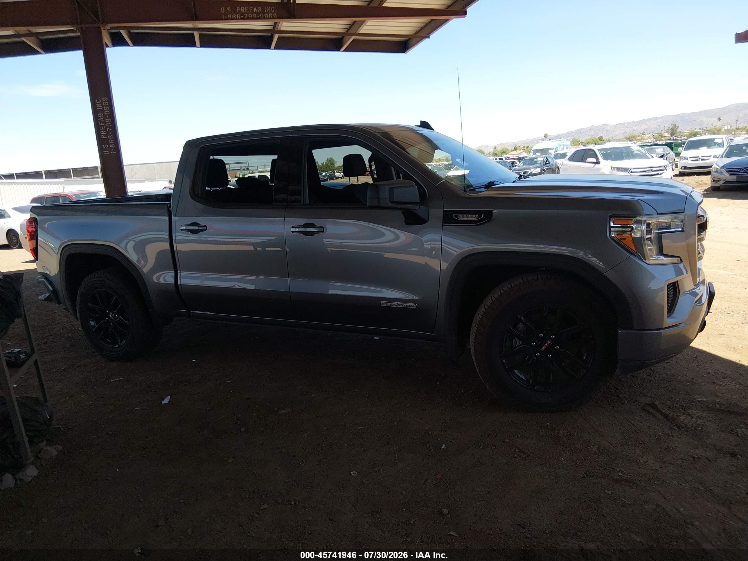 2021 Gmc Sierra 1500 2wd  Short Box Elevation Gray vin: 3GTP8CET3MG373045