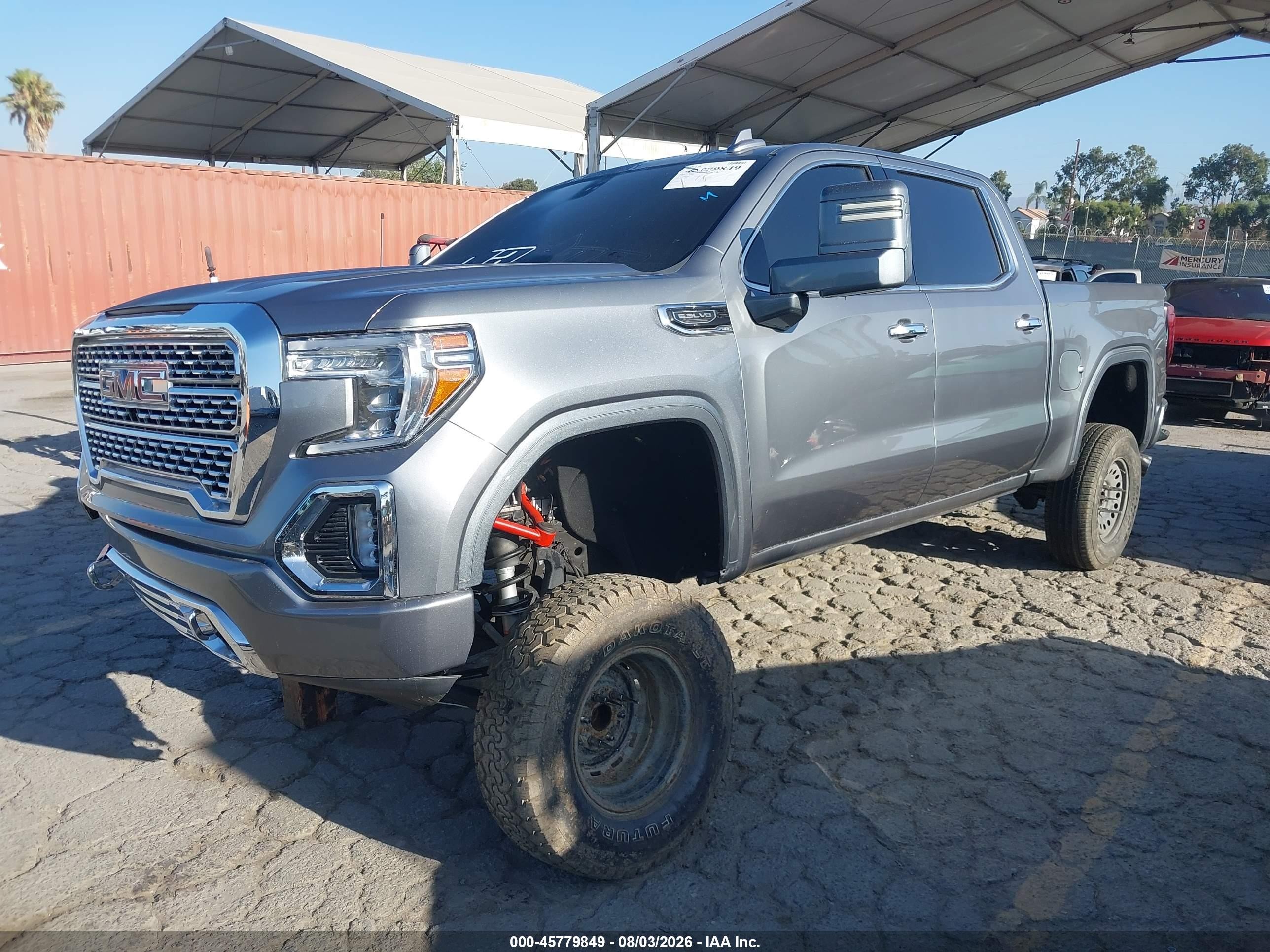 2020 Gmc Sierra 1500 2wd  Short Box Slt Серый vin: 3GTP8DED5LG356597