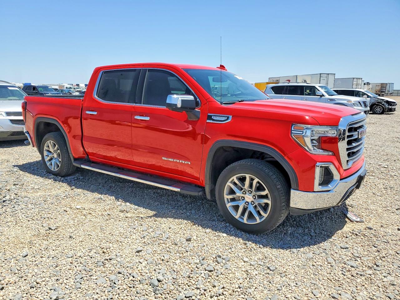 2019 Gmc Sierra C1500 Slt Red vin: 3GTP8DED6KG203497