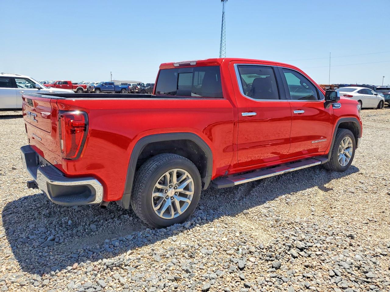 2019 Gmc Sierra C1500 Slt Red vin: 3GTP8DED6KG203497