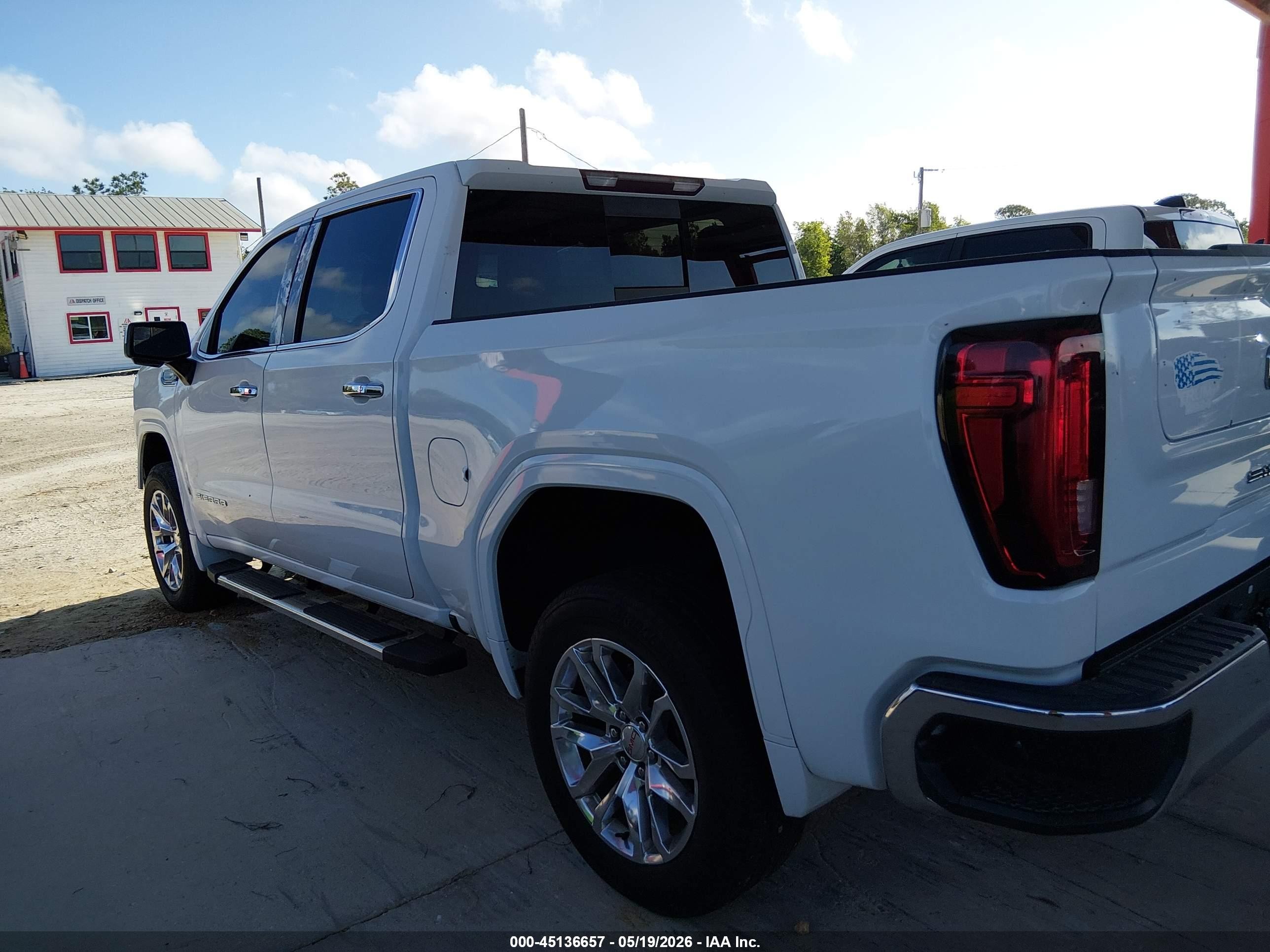 2019 Gmc Sierra 1500 Slt White vin: 3GTP8DED6KG263456